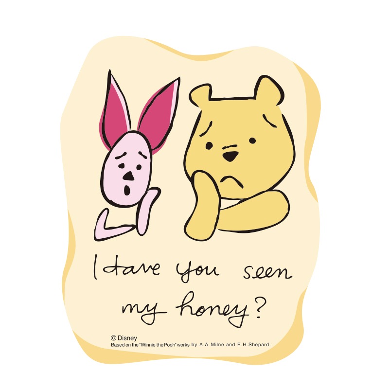 ディズニー キャラクターステッカー 困り顔