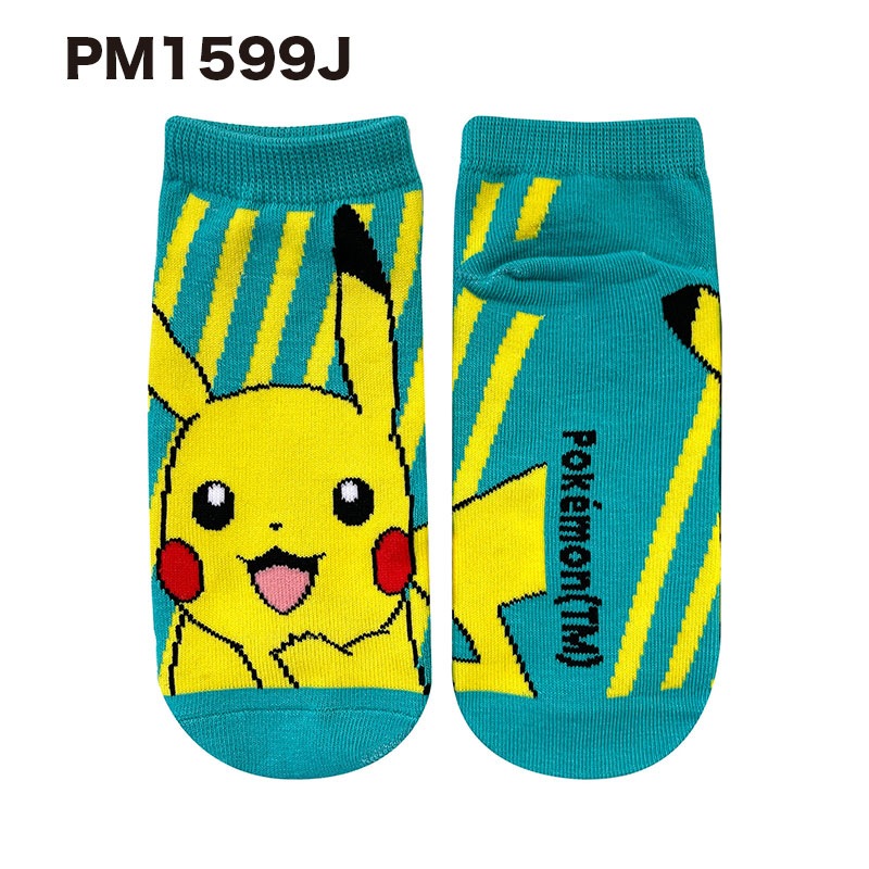 [公式] メーカー直営 ポケットモンスター キャラックス（靴下）ストライプ 23~25cm