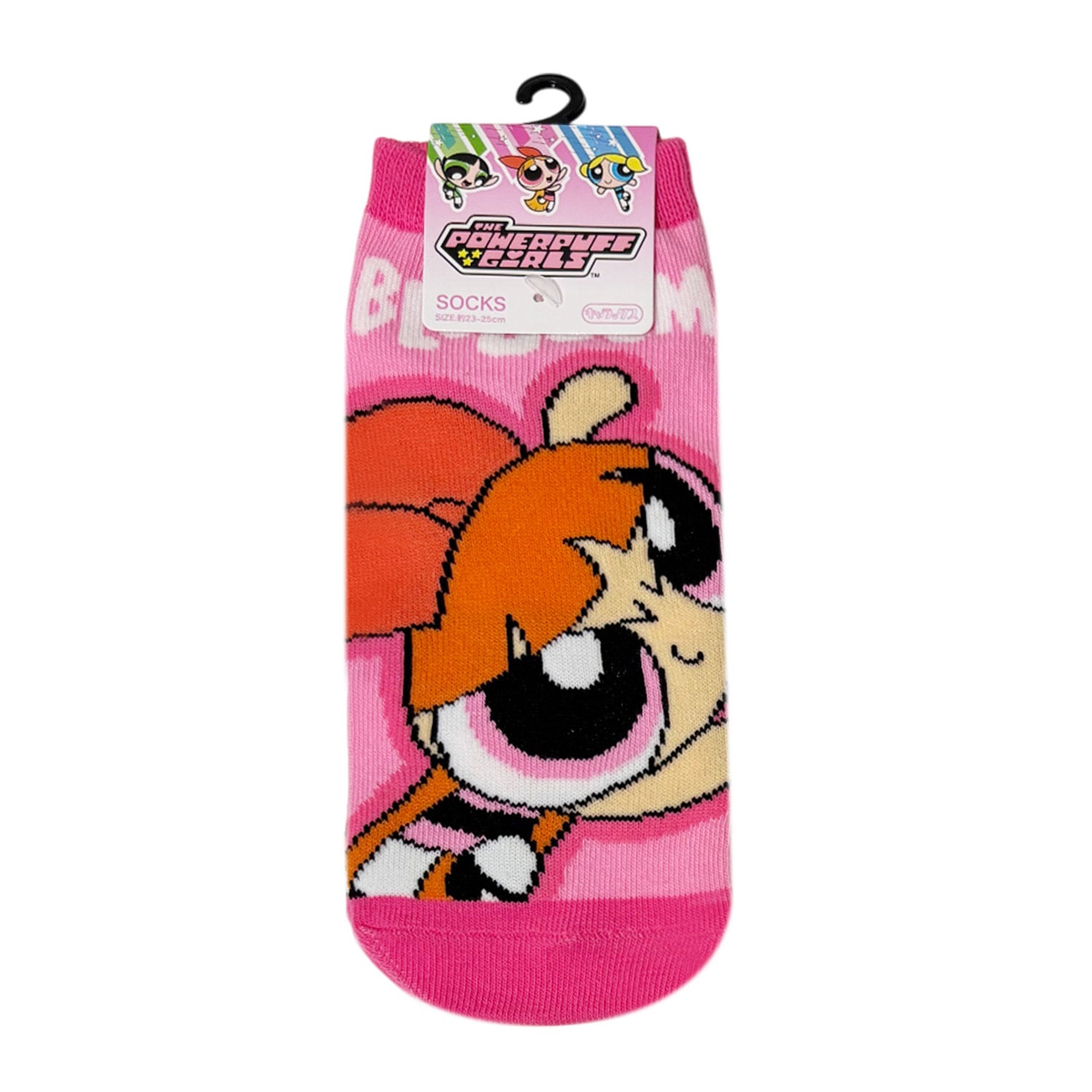[公式]パワーパフガールズ キャラックス（靴下）ブロッサム／ロゴ／ＰＫ ※3P¥1100対象