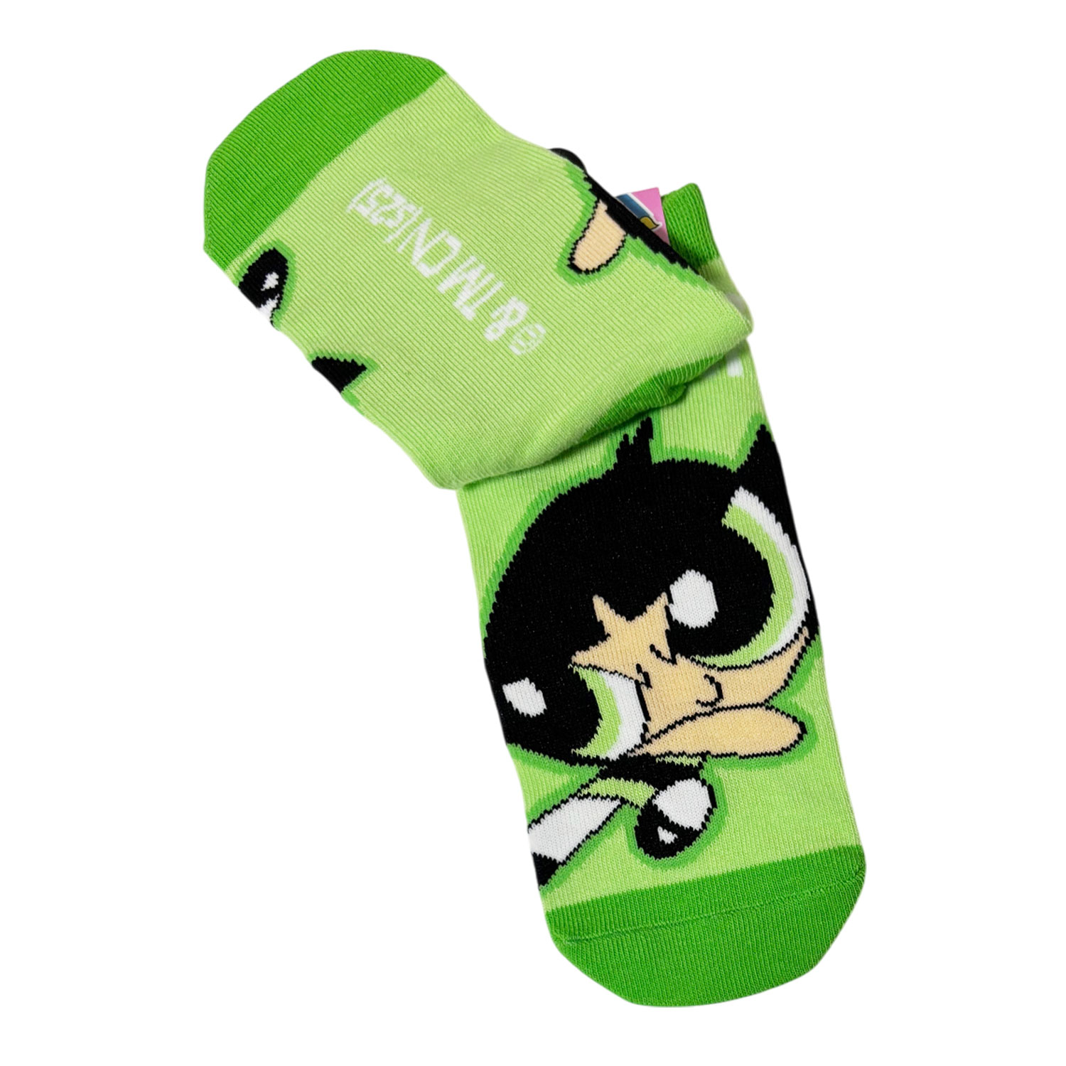 [公式] パワーパフガールズ キャラックス（靴下）バターカップ／ロゴ／ＧＲ ※3P¥1100対象