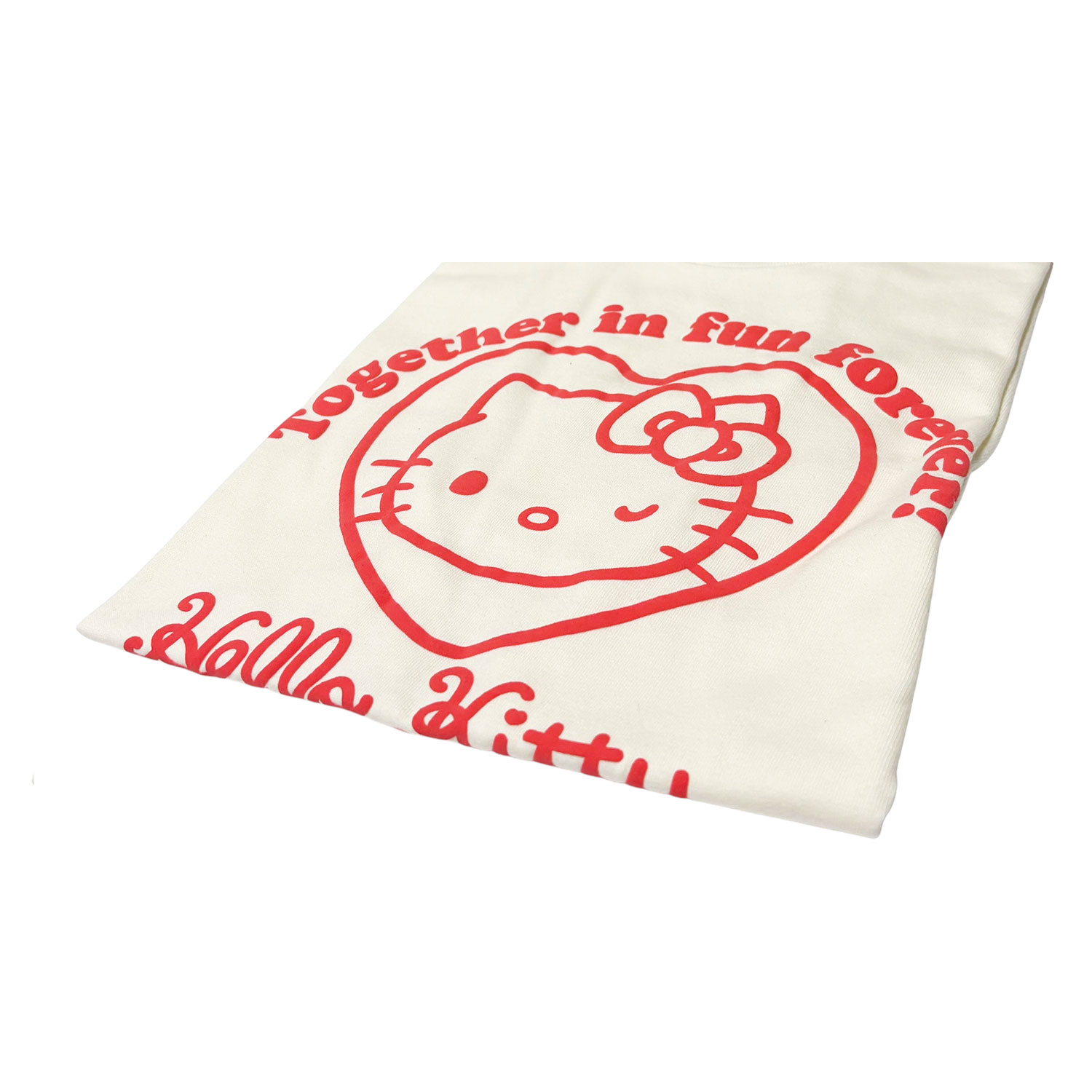 [公式] メーカー直営 サンリオキャラクターズ 発泡プリント Tシャツ ハローキティ ハート