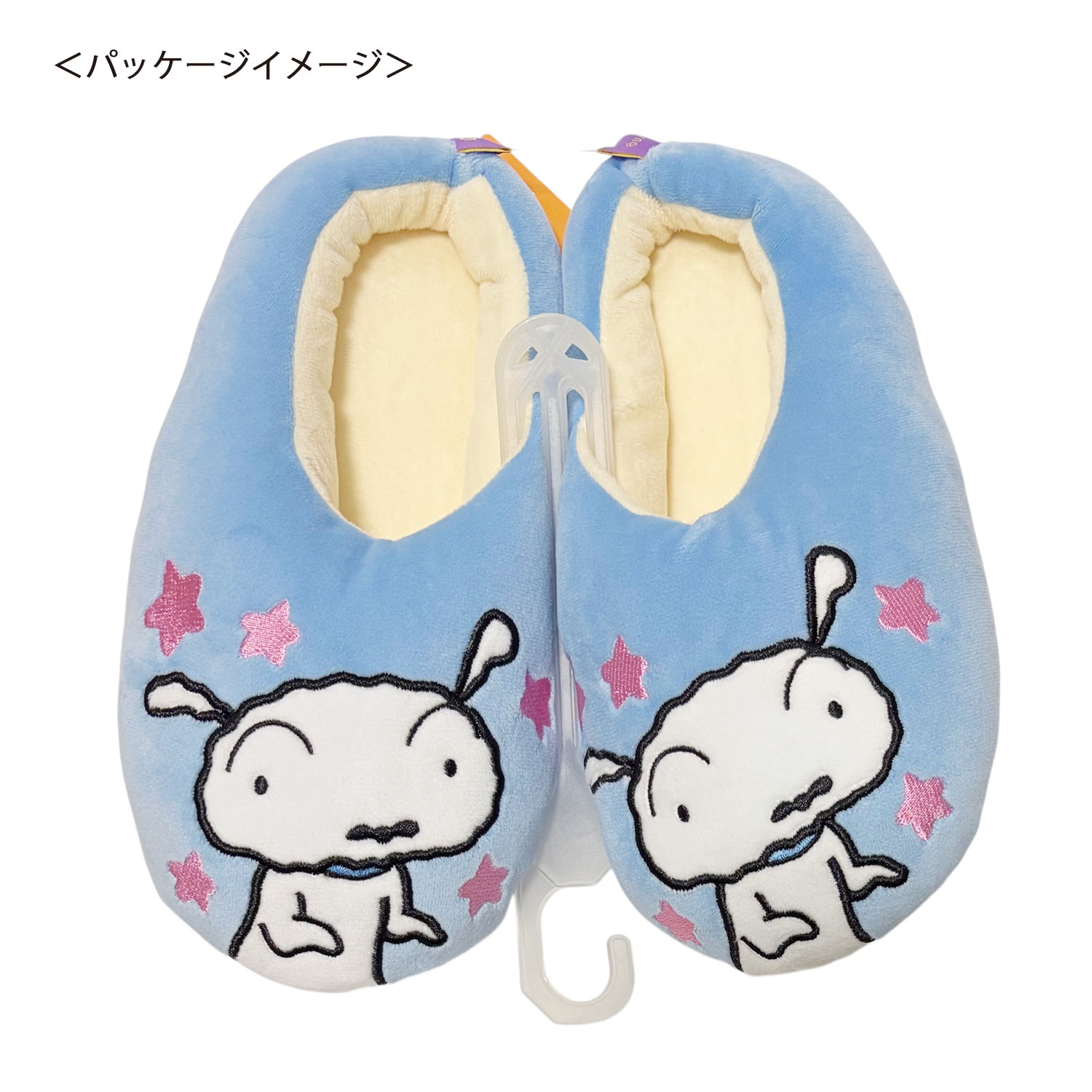 公式] メーカー直営 クレヨンしんちゃん ルームシューズ シロ 星