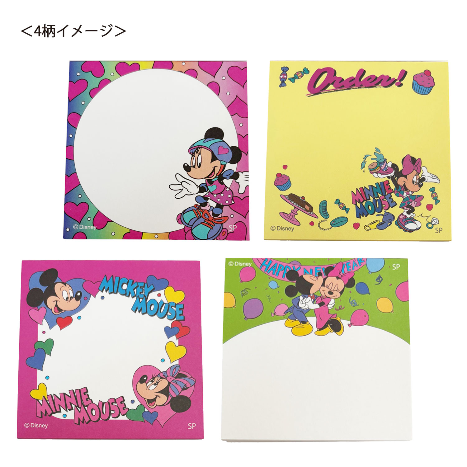 [公式] ディズニー ノスタルジカ ミッキー＆ミニー　メモ帳 カラフル