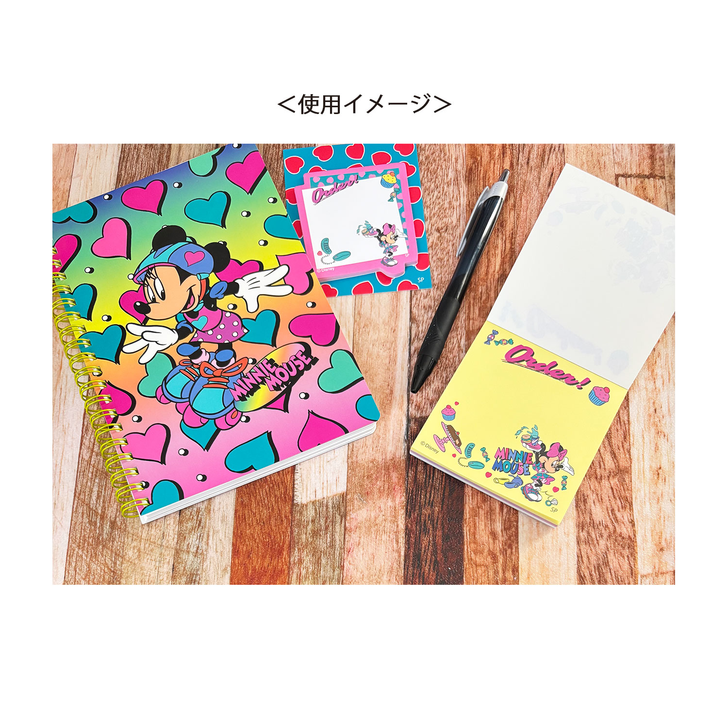 [公式] ディズニー ノスタルジカ ミッキー＆ミニー　メモ帳 カラフル