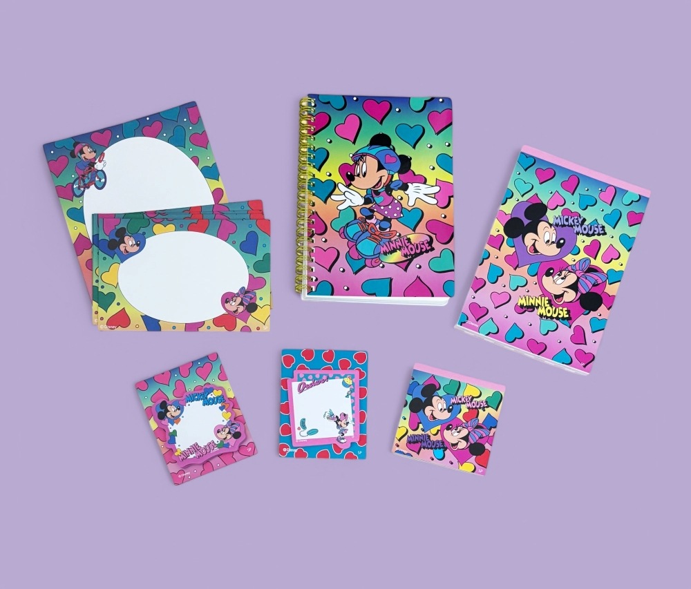 [公式] ディズニー ノスタルジカ ミッキー＆ミニー　メモ帳 カラフル
