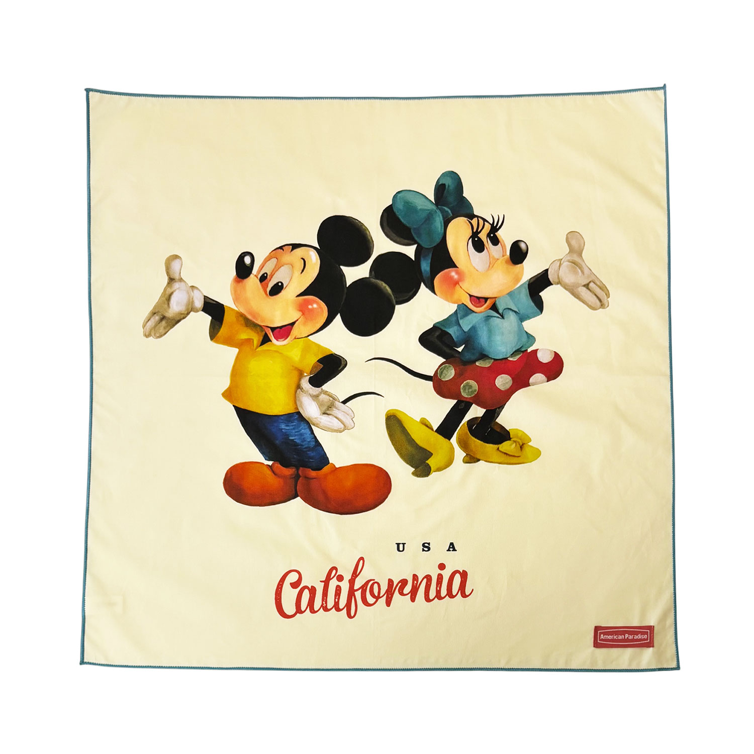 [公式] Disney American Paradise バンダナ ミッキーマウス＆ミニーマウス ポーズ