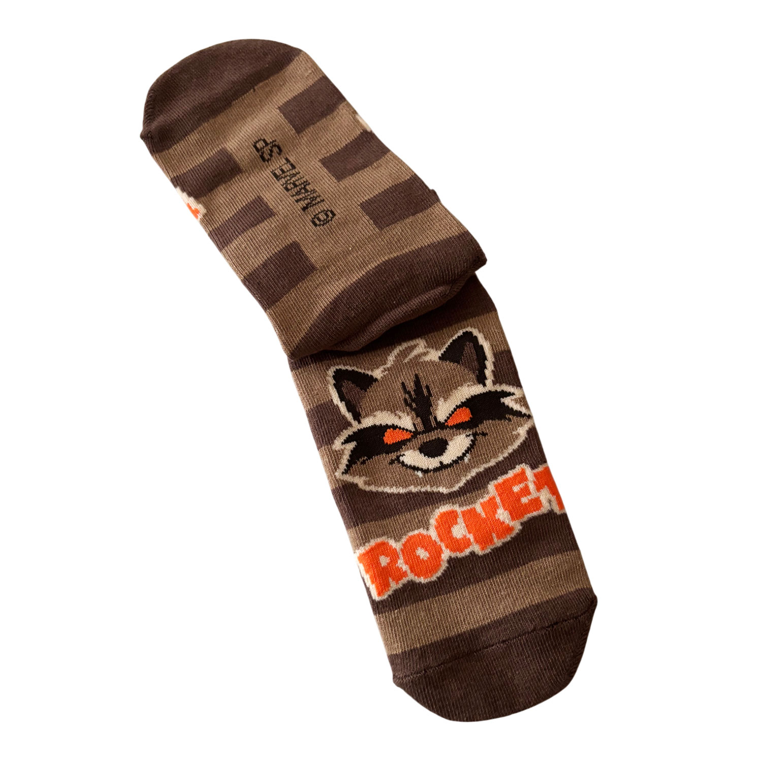 [公式] メーカー直営 MARVEL キャラックス（靴下）ガーディアンズ・オブ・ギャラクシー ロケット ボーダー