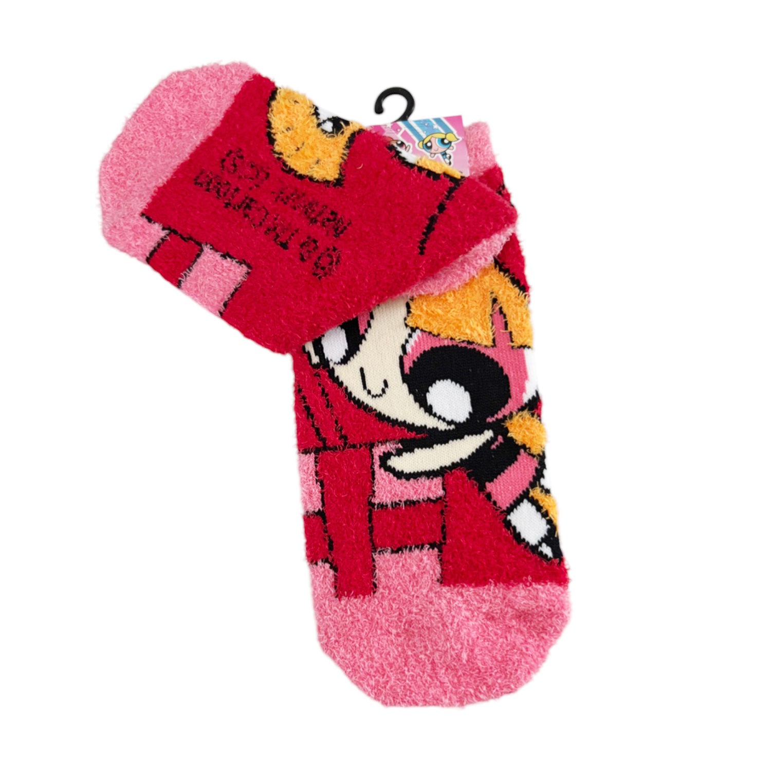 [公式] メーカー直営 パワーパフガールズ もっこもこくつした プレゼント レッド