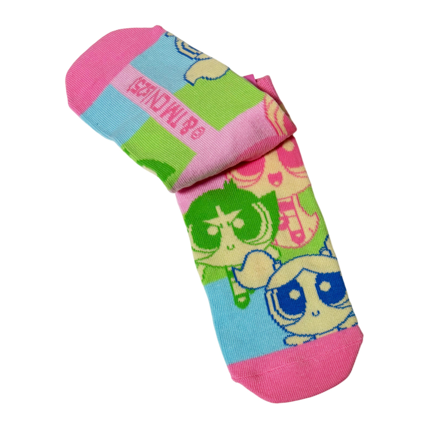 [公式] パワーパフガールズ キャラックス（靴下）みんな／レインボー ※3P¥1100対象