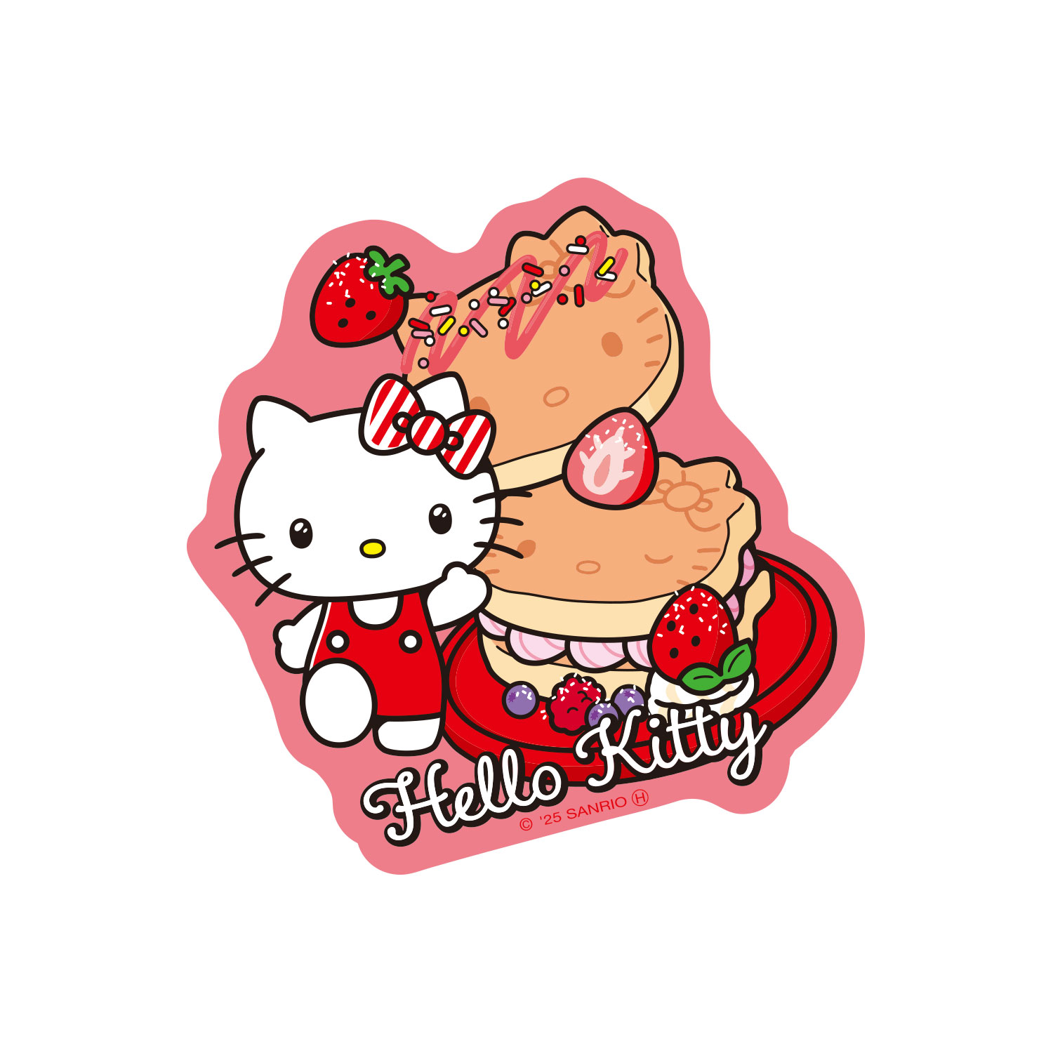 [公式] メーカー直営 サンリオキャラクターズ キャラクターステッカー ハローキティ パンケーキ