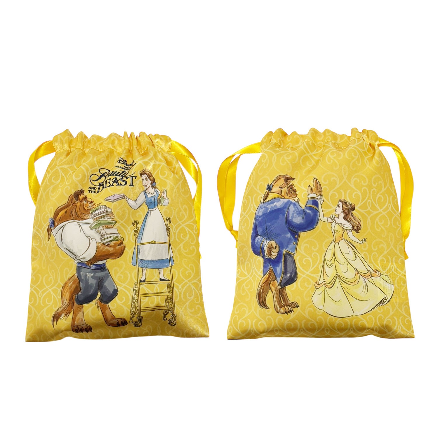 [公式] メーカー直営 ディズニー リボン巾着 美女と野獣 本