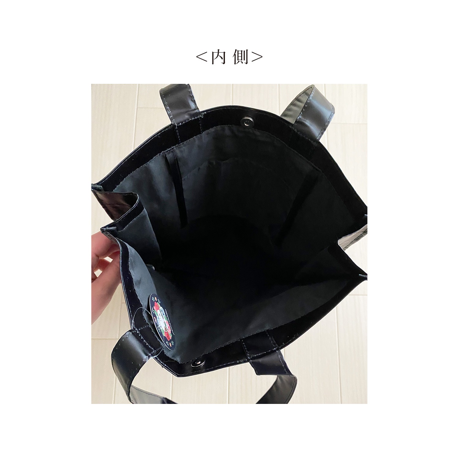 ピーナッツ スヌーピー　タテ型トートバッグ フラワー