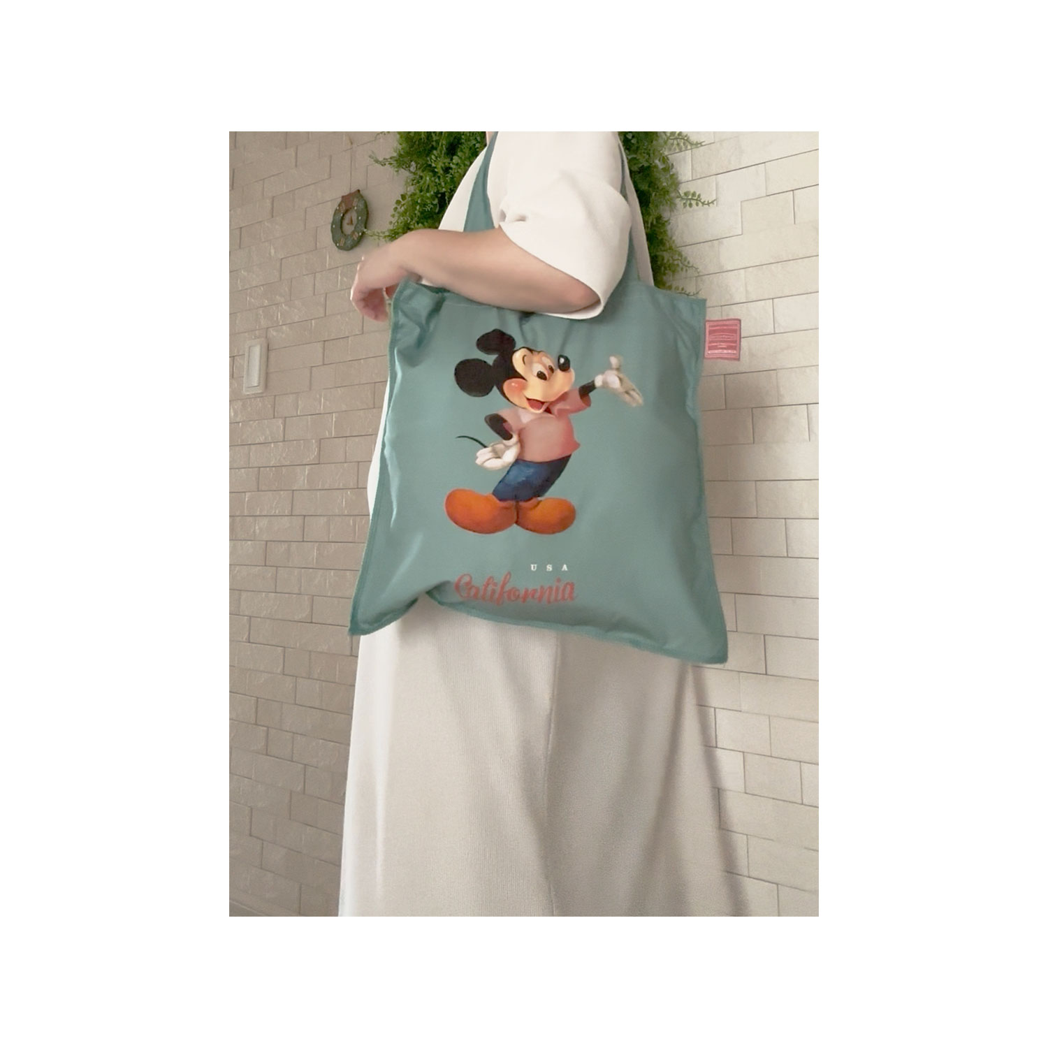 公式] Disney American Paradise フラットトートバッグ ミッキーマウス