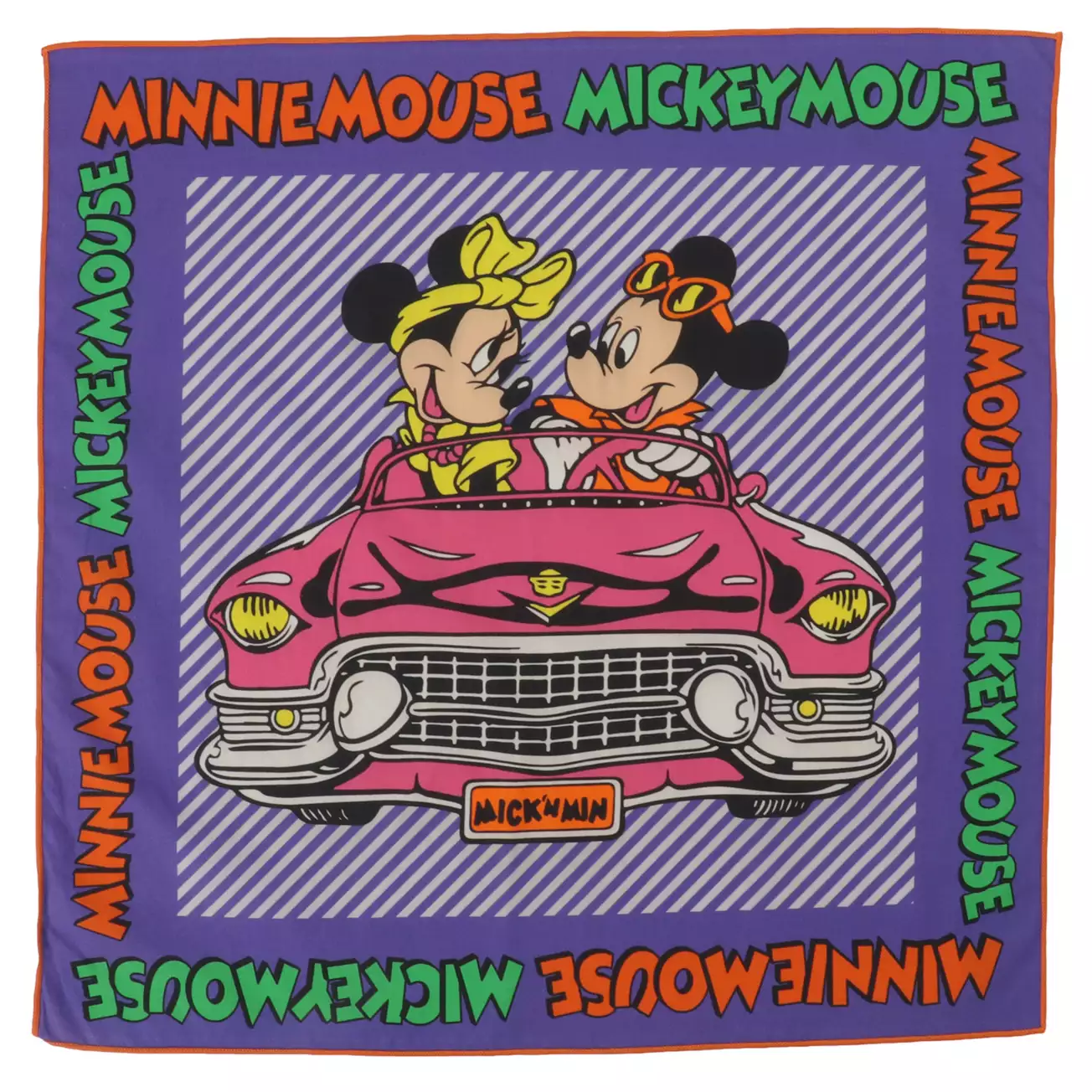 [公式] Disney NOSTALGICA バンダナ ミッキー＆ミニー ドライブ