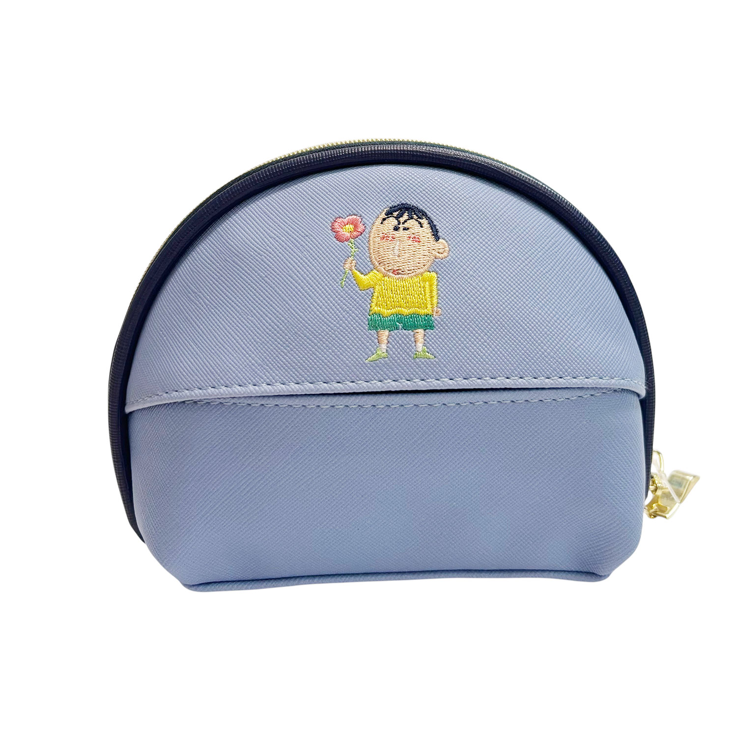 [公式] メーカー直営 クレヨンしんちゃん シェルポーチ フラワー ブルー