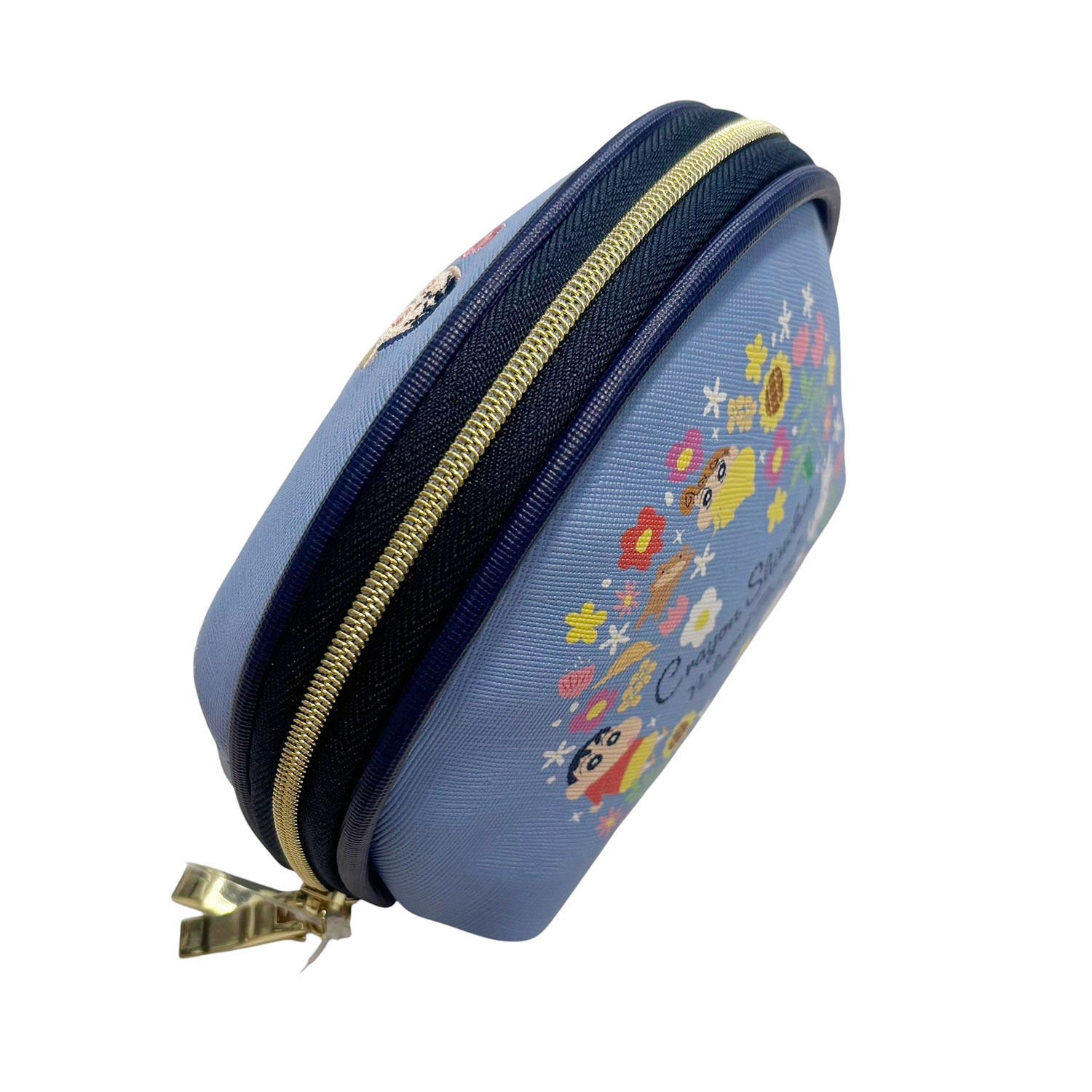 [公式] メーカー直営 クレヨンしんちゃん シェルポーチ フラワー ブルー