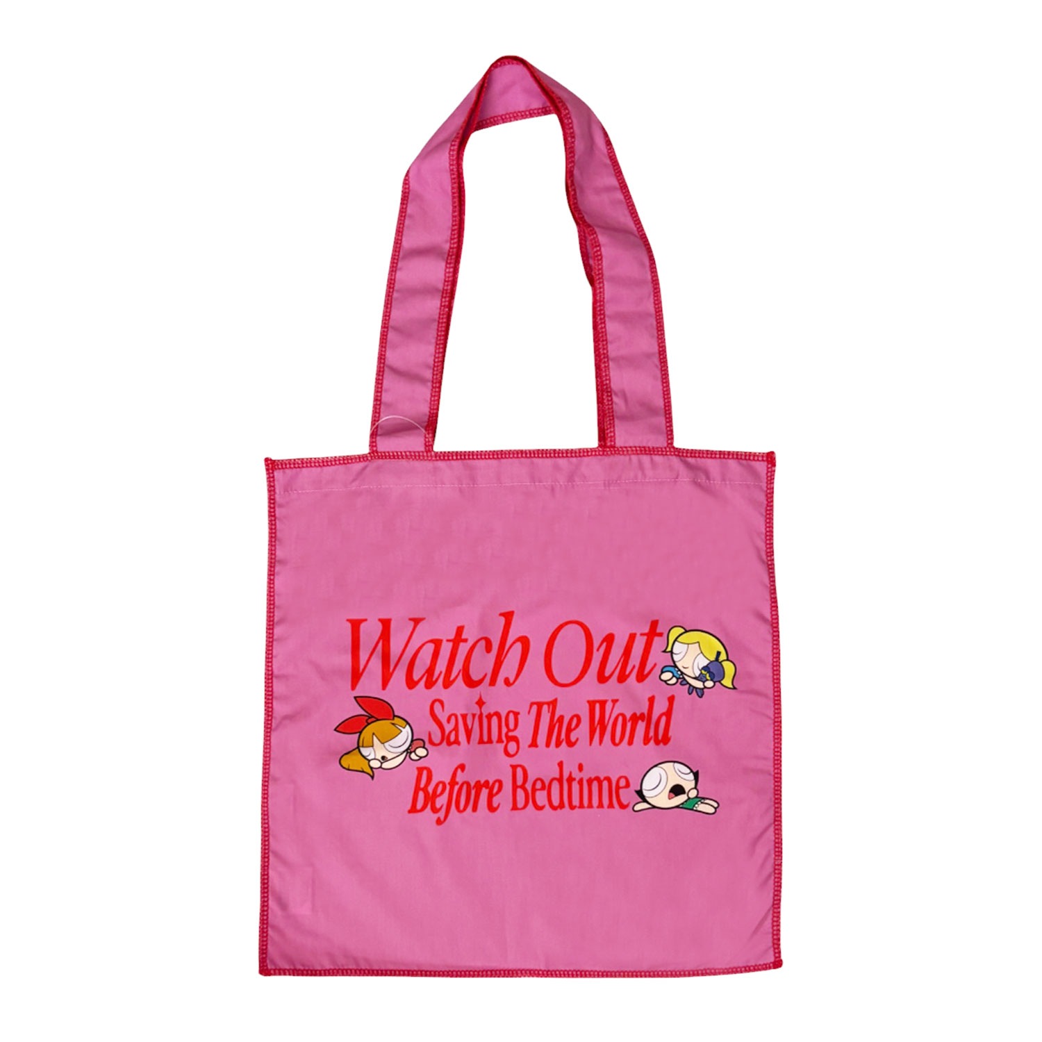 [公式] メーカー直営 パワーパフガールズ フラットトートバッグ ピンク