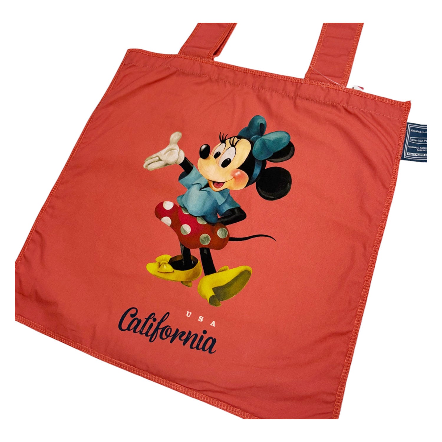 公式] Disney American Paradise フラットトートバッグ ミニーマウス