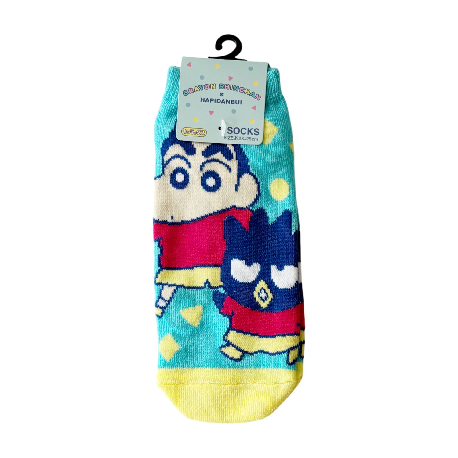 [公式] メーカー直営 CRAYON SHINCHAN × HAPIDANBUI キャラックス（靴下）しんちゃんとバッドばつ丸