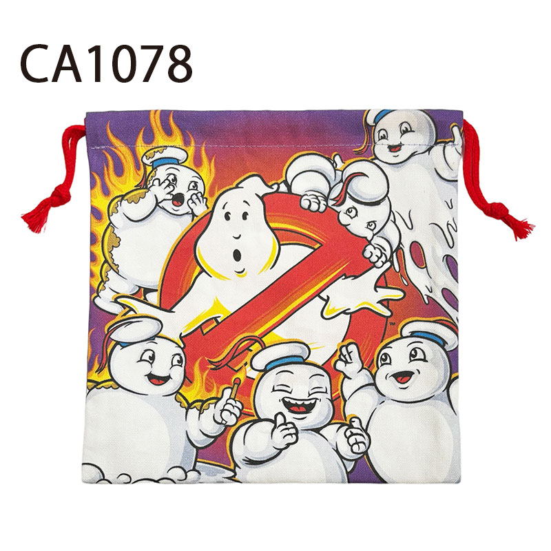 ゴーストバスターズ 巾着 ロゴ/PU