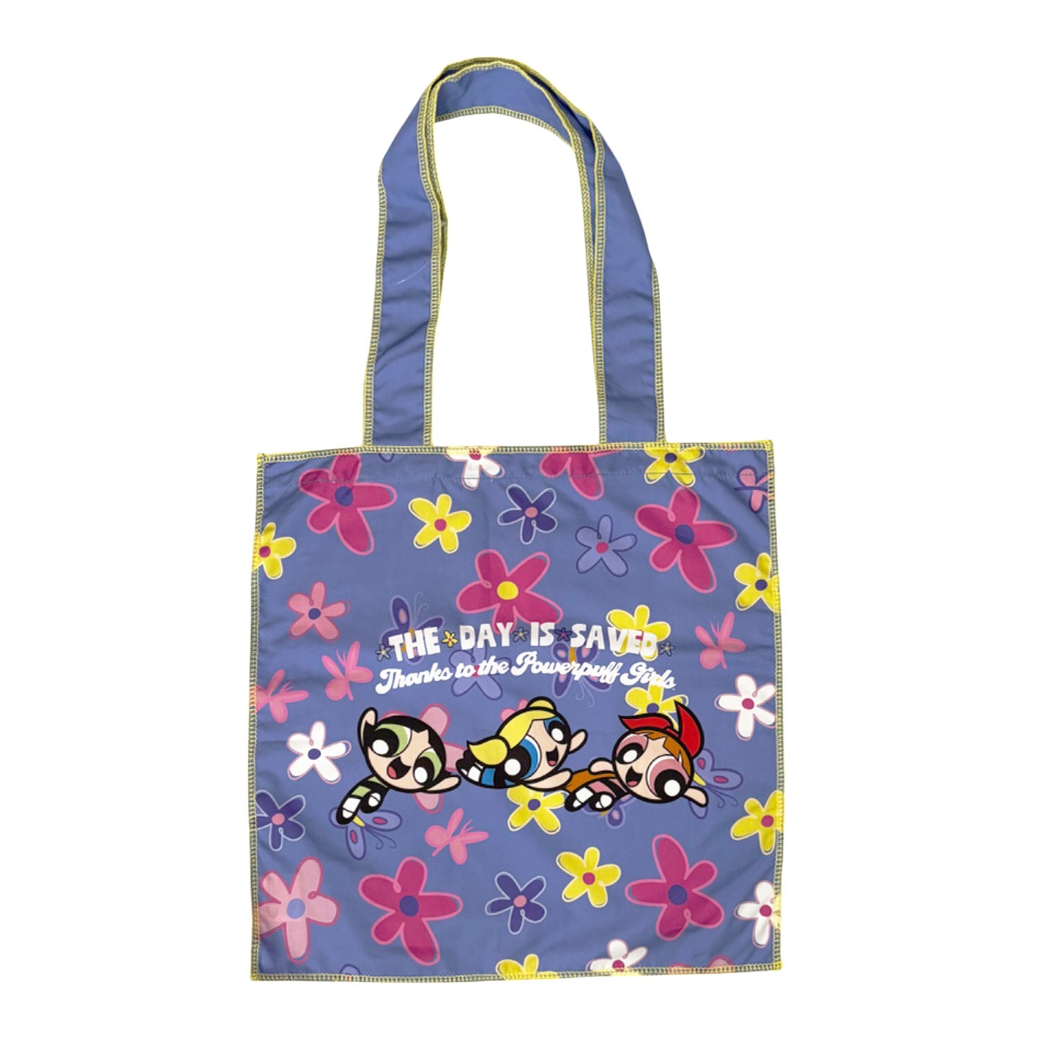 [公式] メーカー直営 パワーパフガールズ フラットトートバッグ パープル
