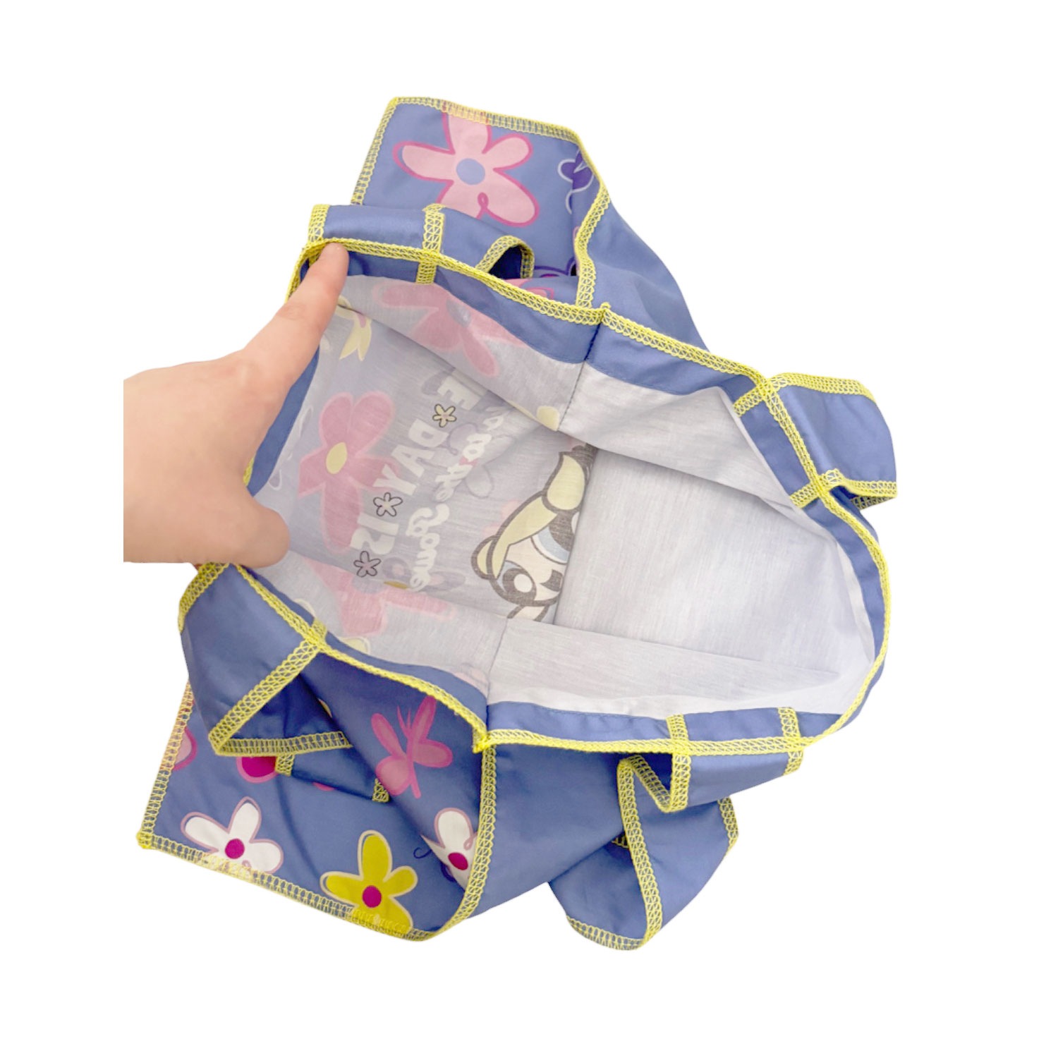 [公式] メーカー直営 パワーパフガールズ フラットトートバッグ パープル