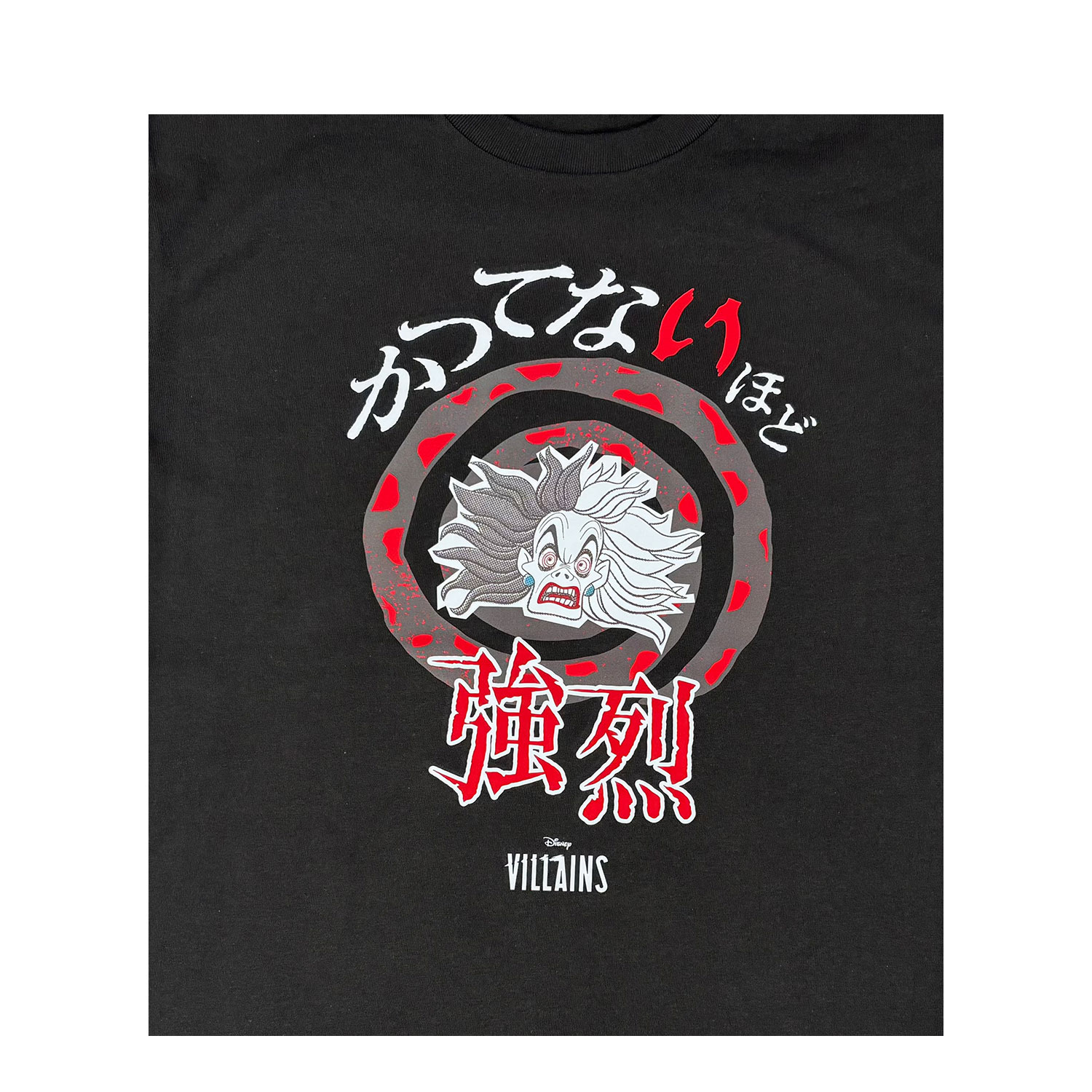 [公式] メーカー直営 ディズニー パワーワード ヴィランズ Tシャツ /クルエラ (101匹わんちゃん)