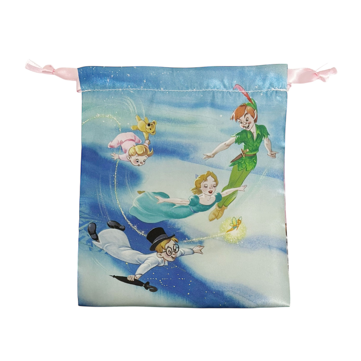[公式] メーカー直営 ディズニー リボン巾着 ピーター・パン 夜空と部屋