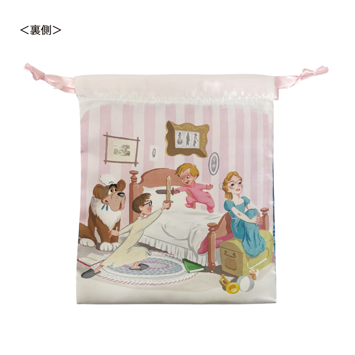 [公式] メーカー直営 ディズニー リボン巾着 ピーター・パン 夜空と部屋