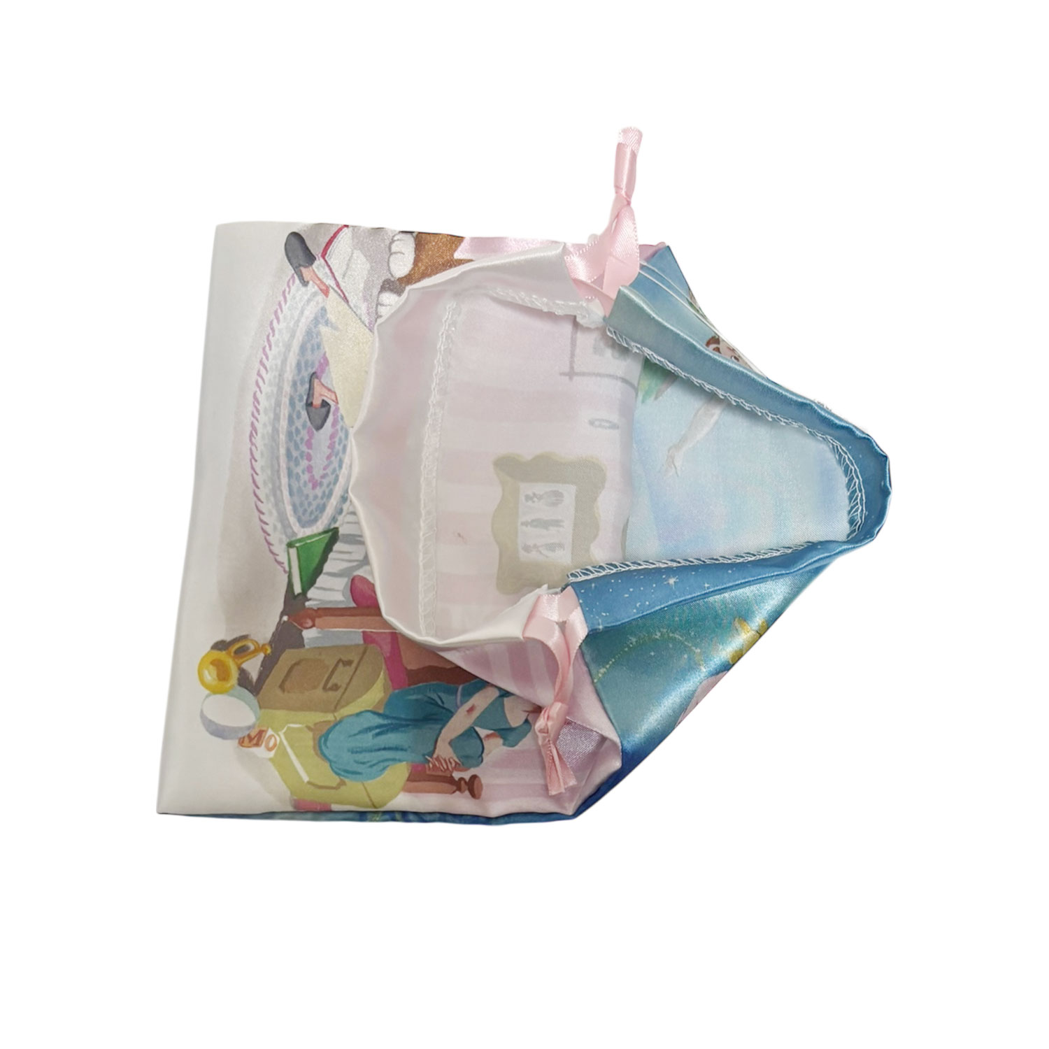 [公式] メーカー直営 ディズニー リボン巾着 ピーター・パン 夜空と部屋