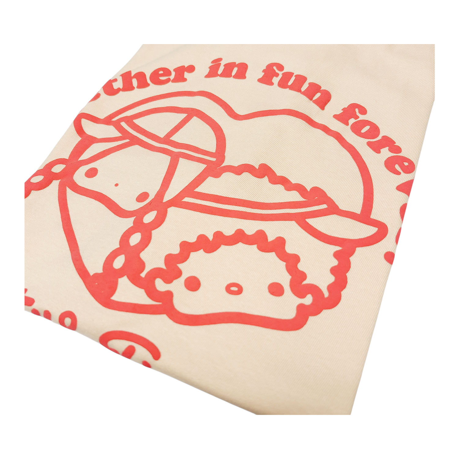 [公式] メーカー直営 サンリオキャラクターズ 発泡プリント Tシャツ パティー＆ジミー ハート