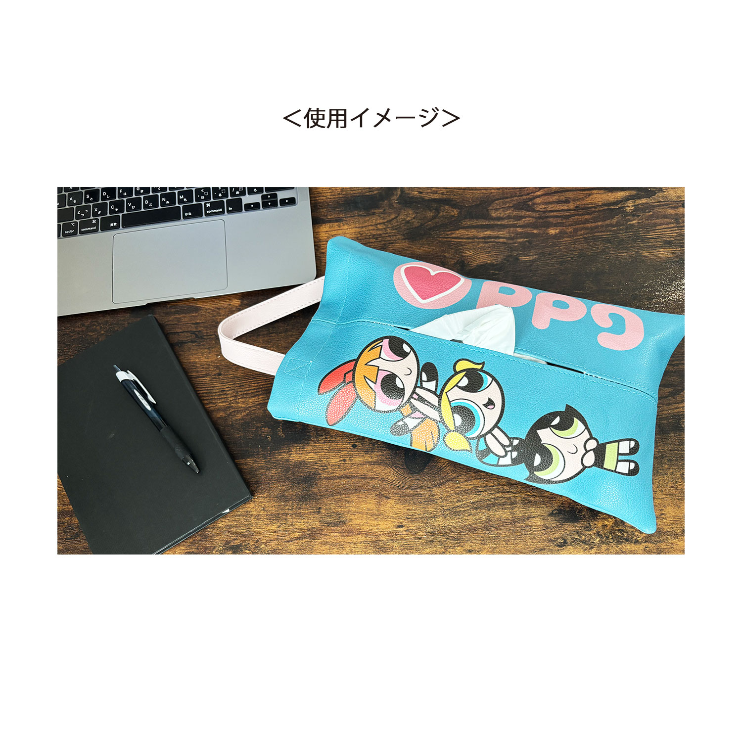 [公式] メーカー直営 パワーパフガールズ  ティッシュケース /ステキなもの