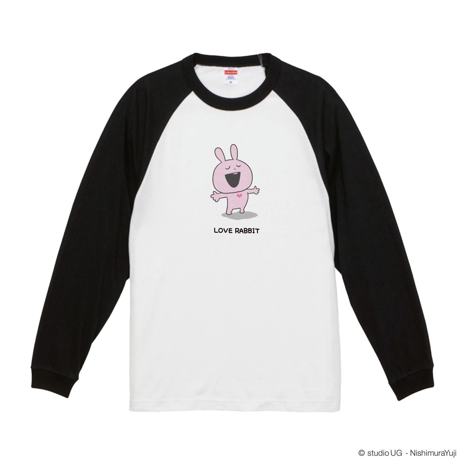 ゆうじくん 公式] スタジオUG（にしむらゆうじ）ラグラン ロングTシャツ ラブ