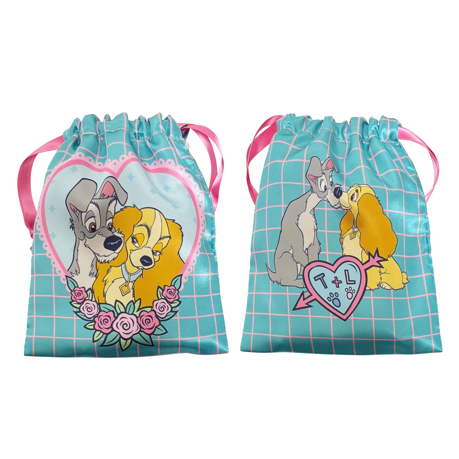 [公式] メーカー直営 ディズニー リボン巾着 わんわん物語 ハート