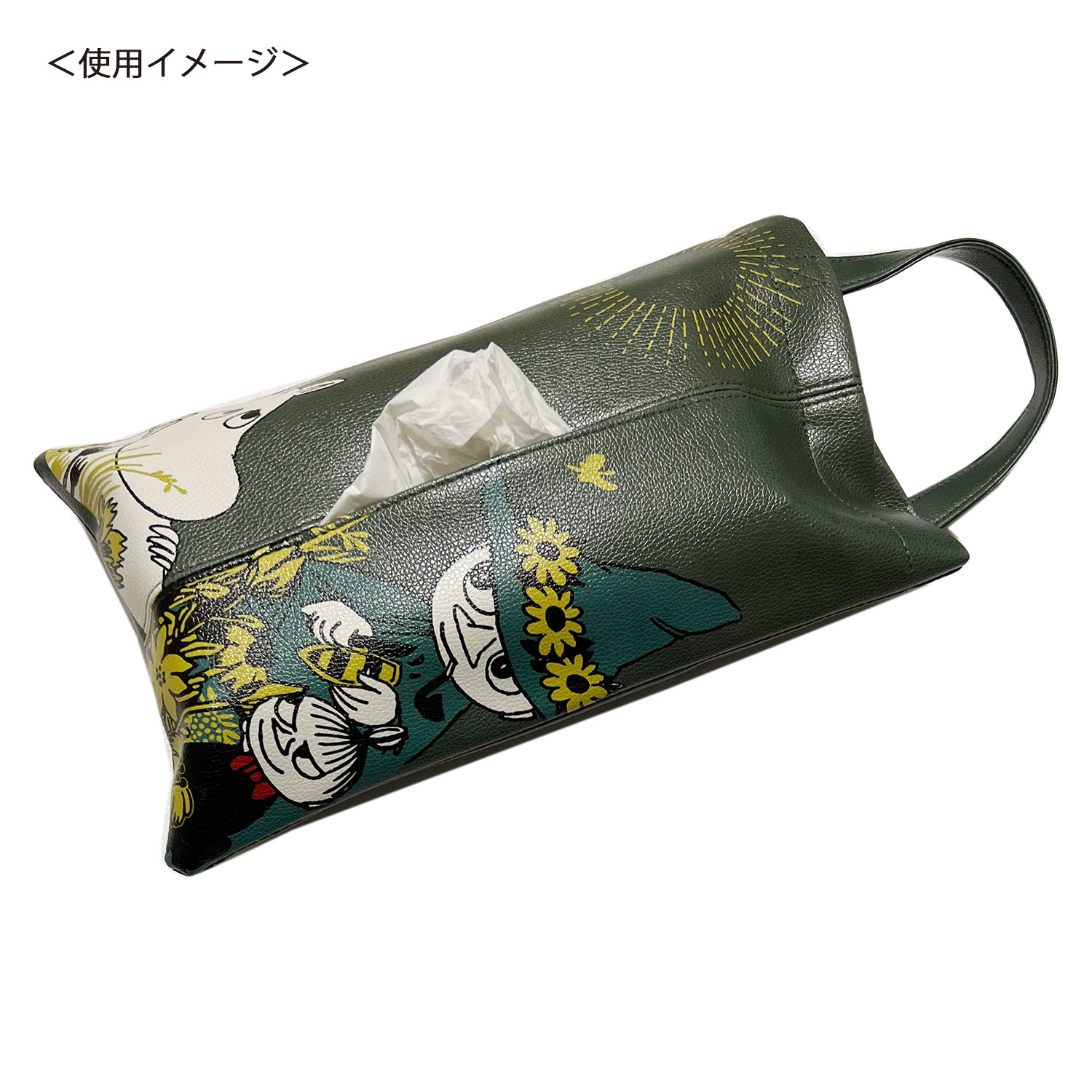 ムーミン 合皮ティッシュケース 昼下がり