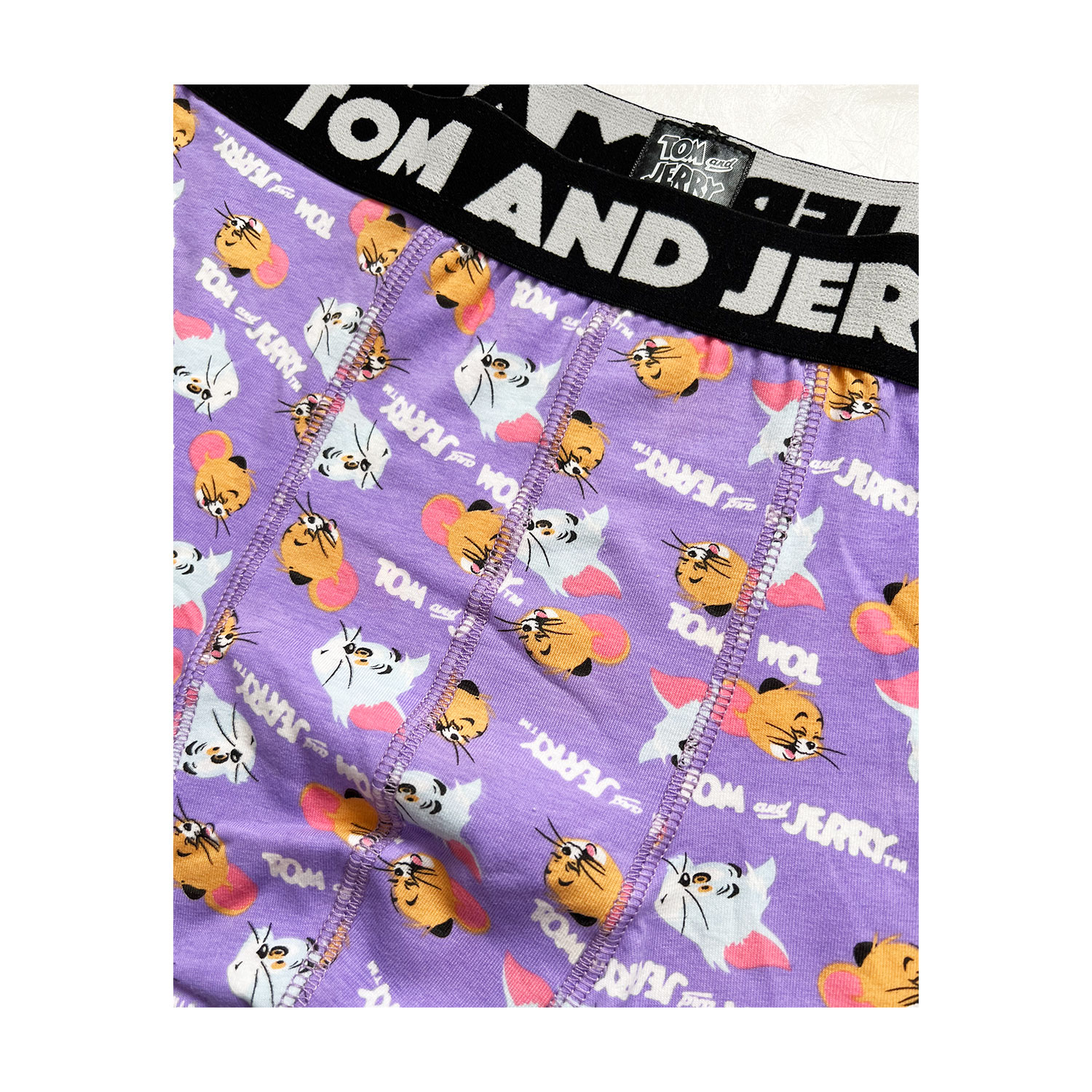 [公式] メーカー直営 トム＆ジェリー ボクサーパンツ ／フェイス　パープル