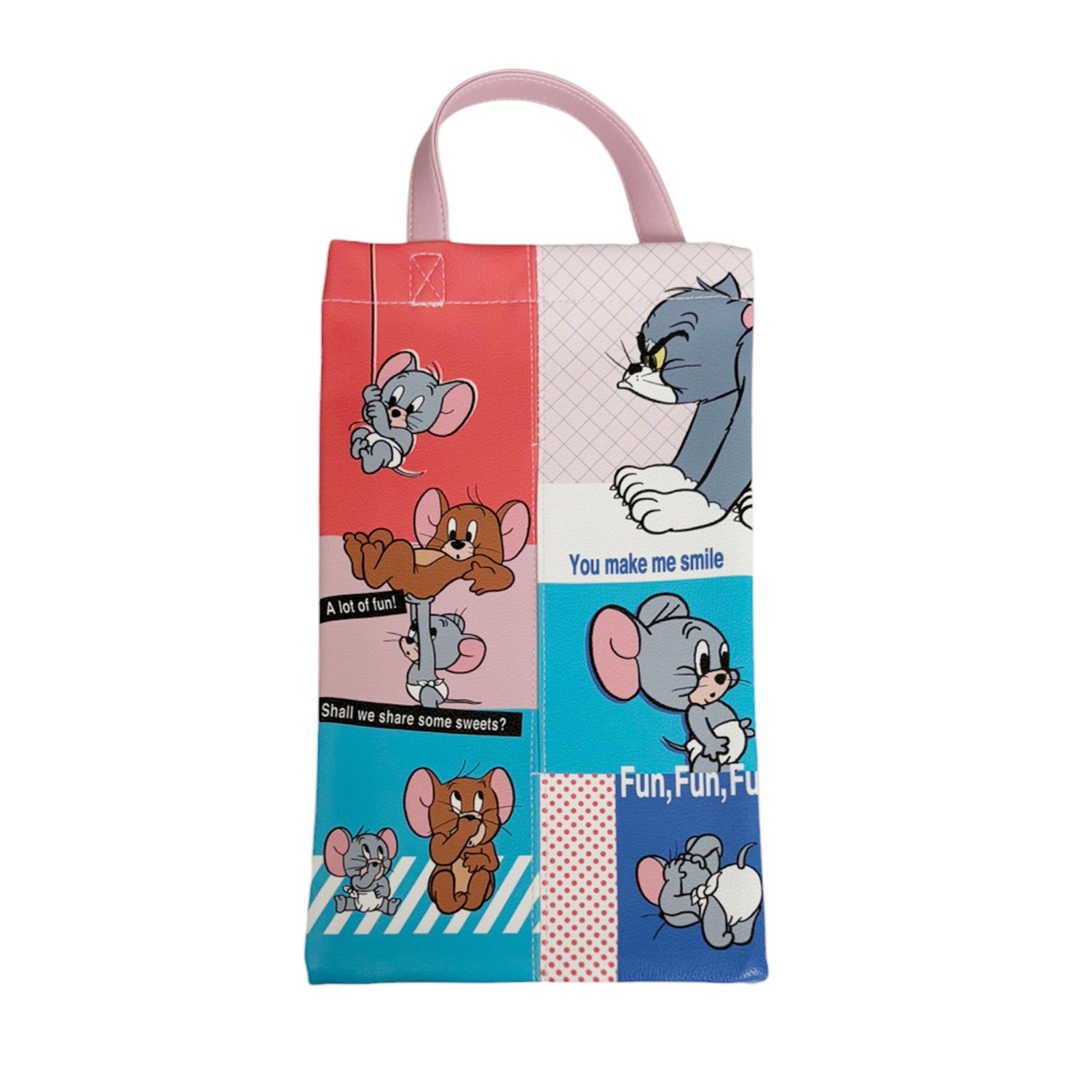 [公式]  合皮ティッシュケース  トムとジェリー　コミック