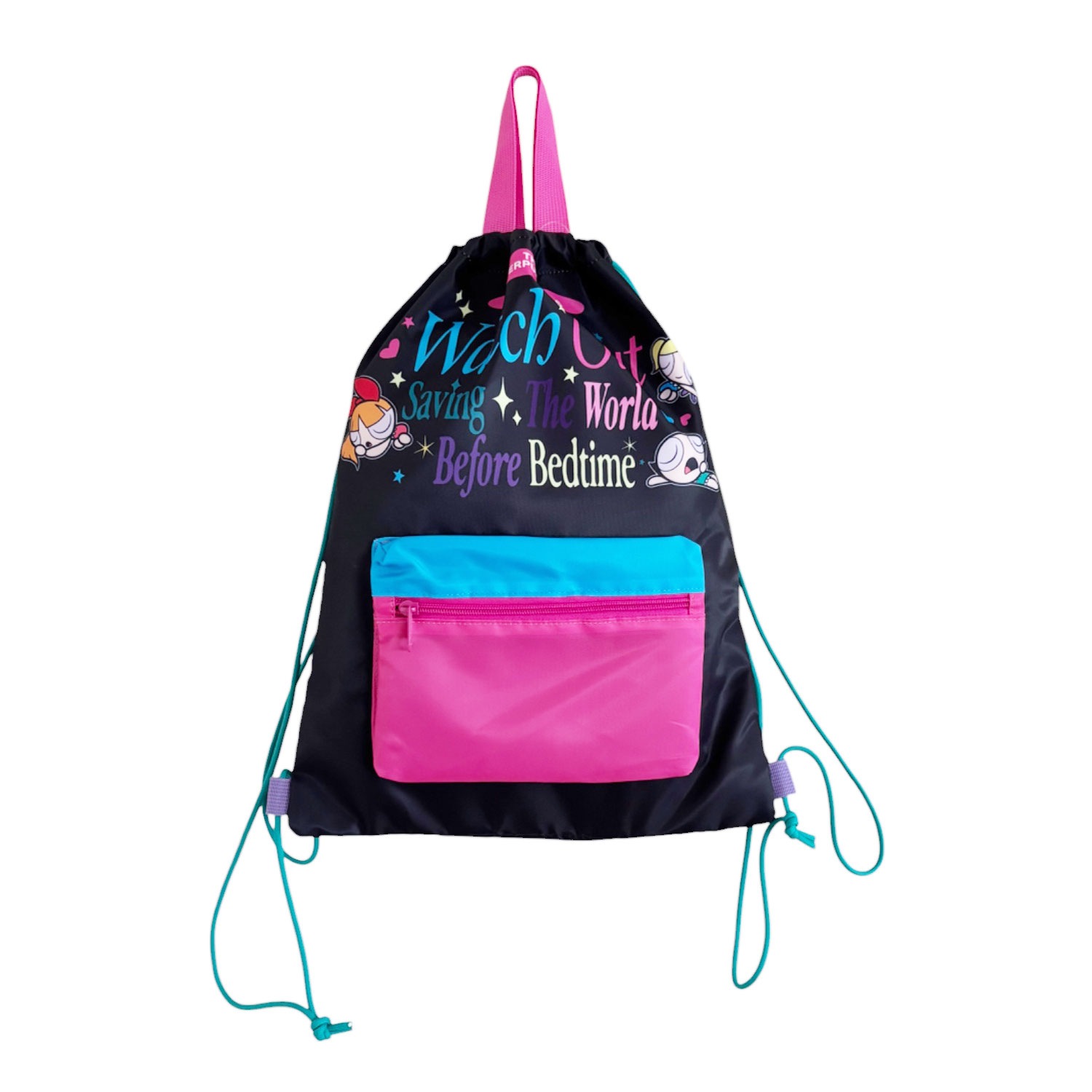 [公式] メーカー直営 パワーパフガールズ ナップサック ブラック