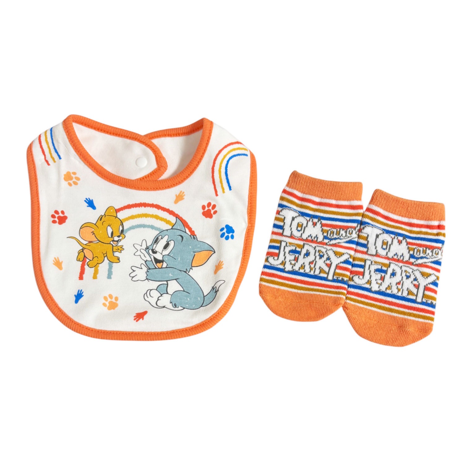 [公式] トムとジェリー ベビーセット レインボー
