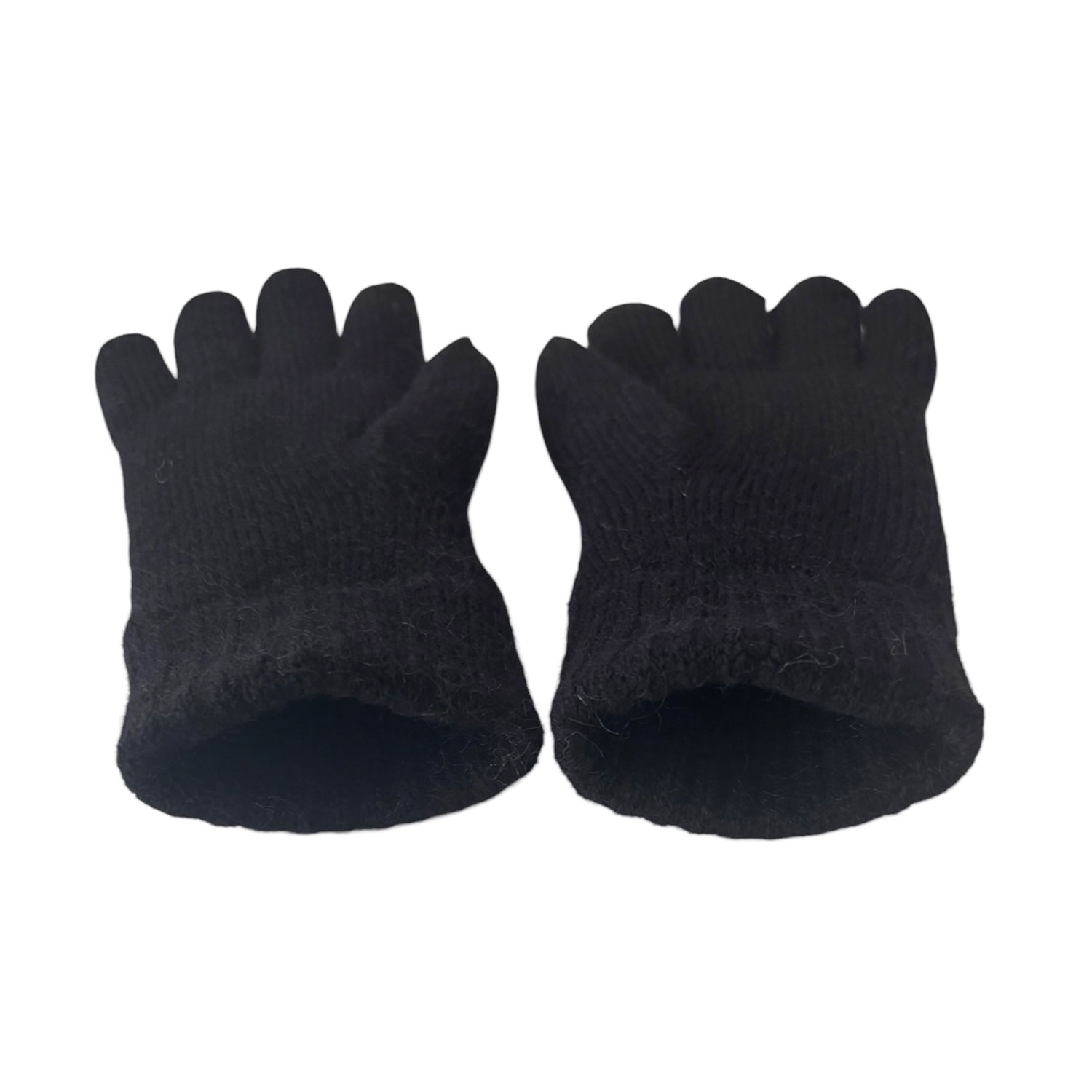 [公式] メーカー直営 ムーミン ワンポイント刺繍 スマホ対応ケーブル編み手袋 リトルミイ みつめる