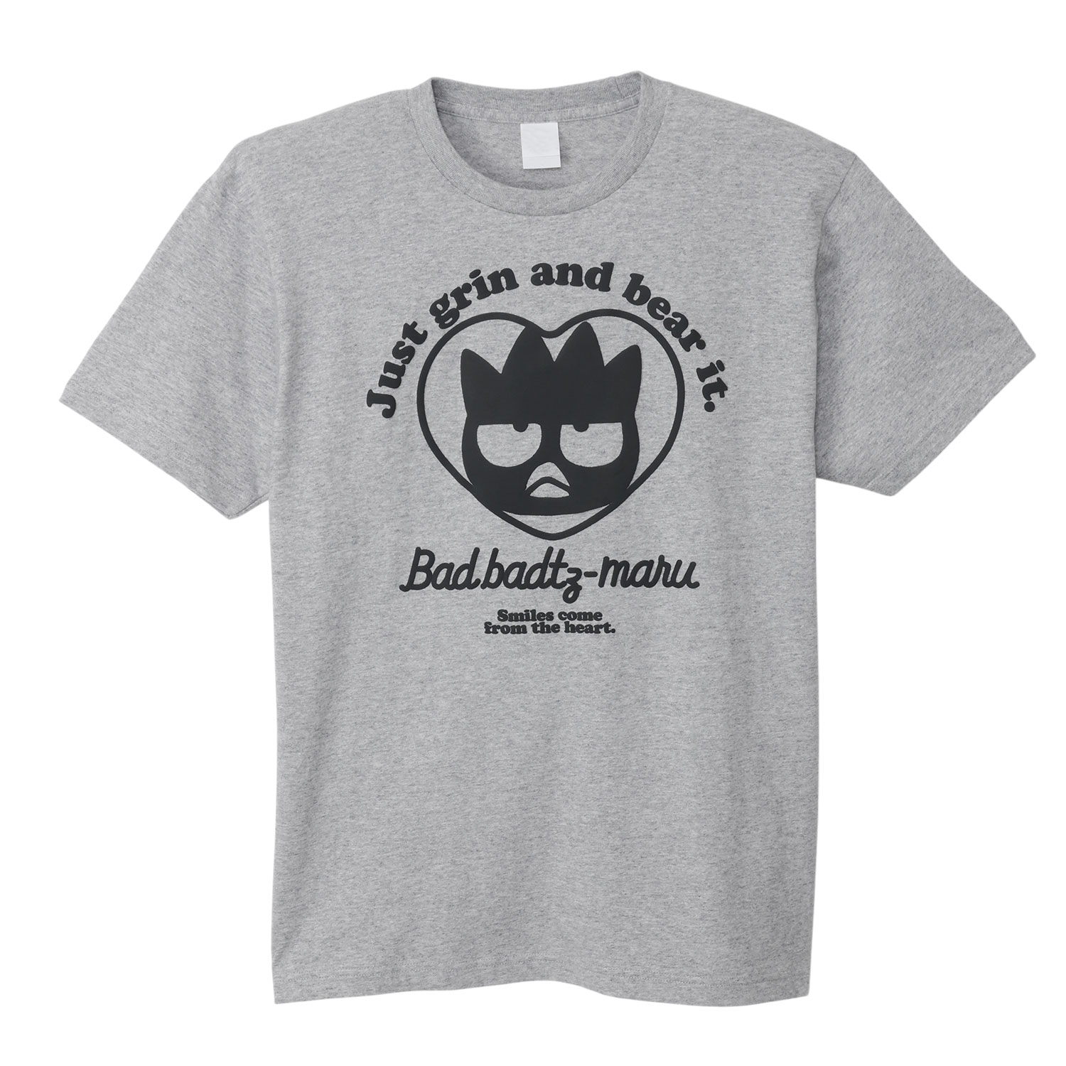 [公式] メーカー直営 サンリオキャラクターズ 発泡プリント Tシャツ バッドばつ丸 ハート