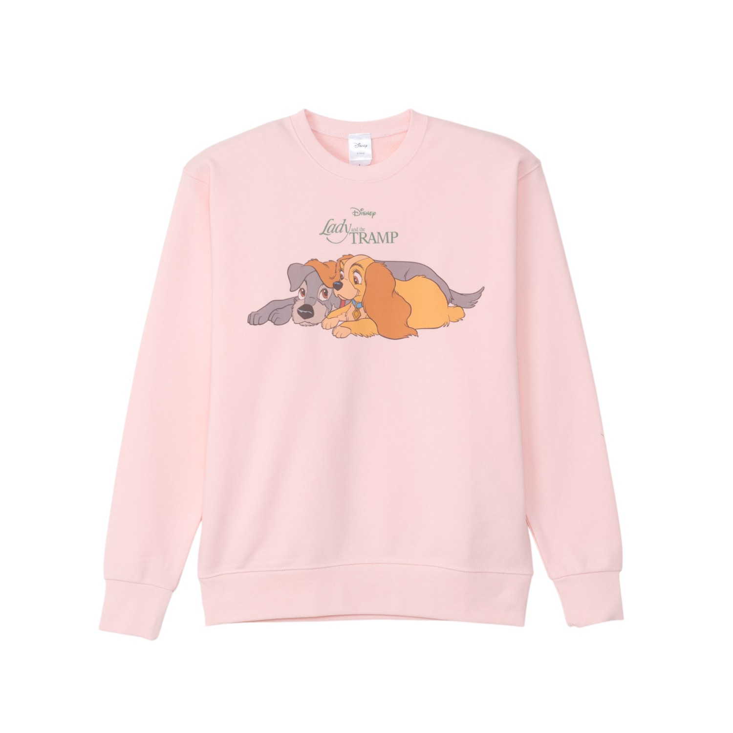 [公式] Disney NOSTALGICA スウェット クルーネック わんわん物語 Pink