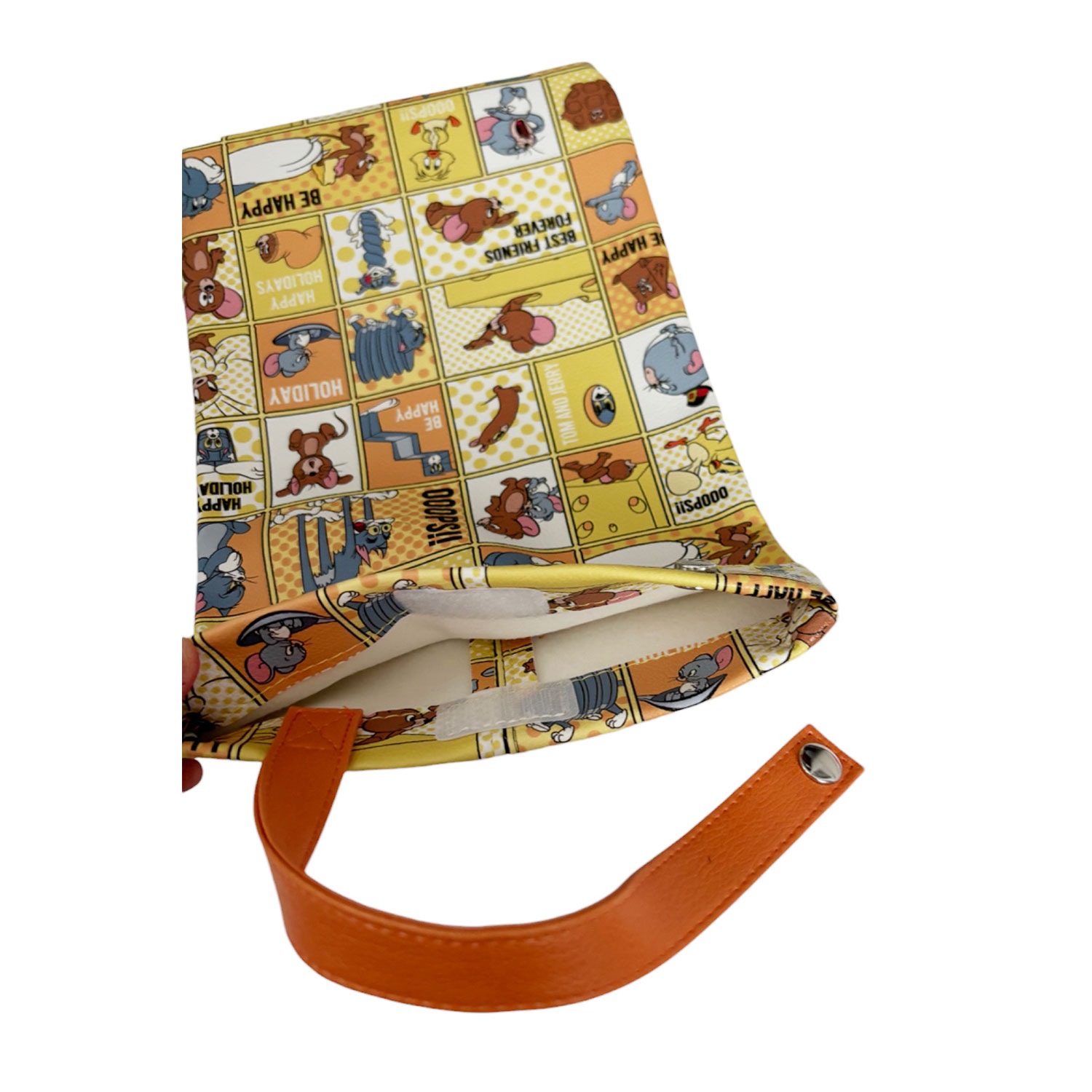 [公式]  合皮ティッシュケース  トムとジェリー　ハッピー