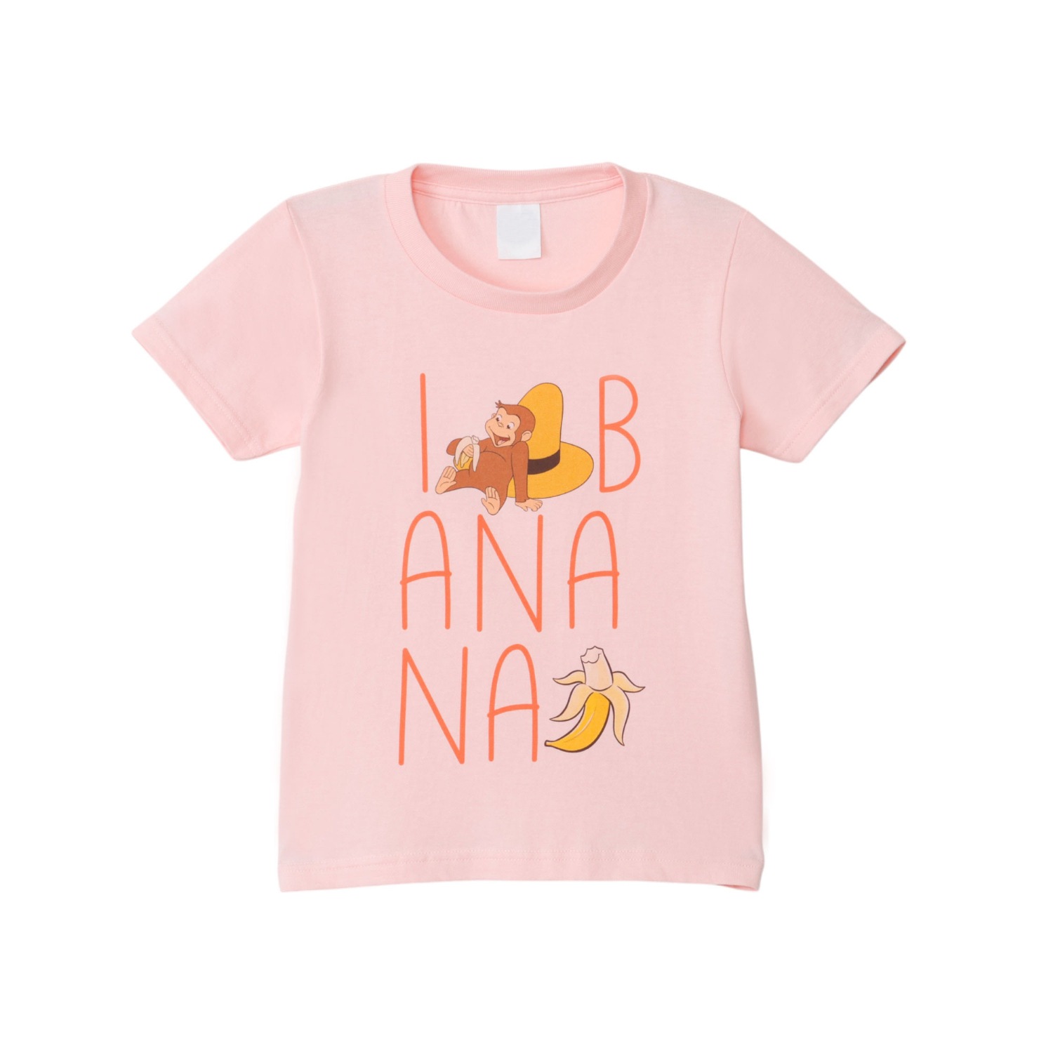 [公式]おさるのジョージ　Ｔシャツ　ジョージバナナ　キッズ120cm ／大人Lサイズ