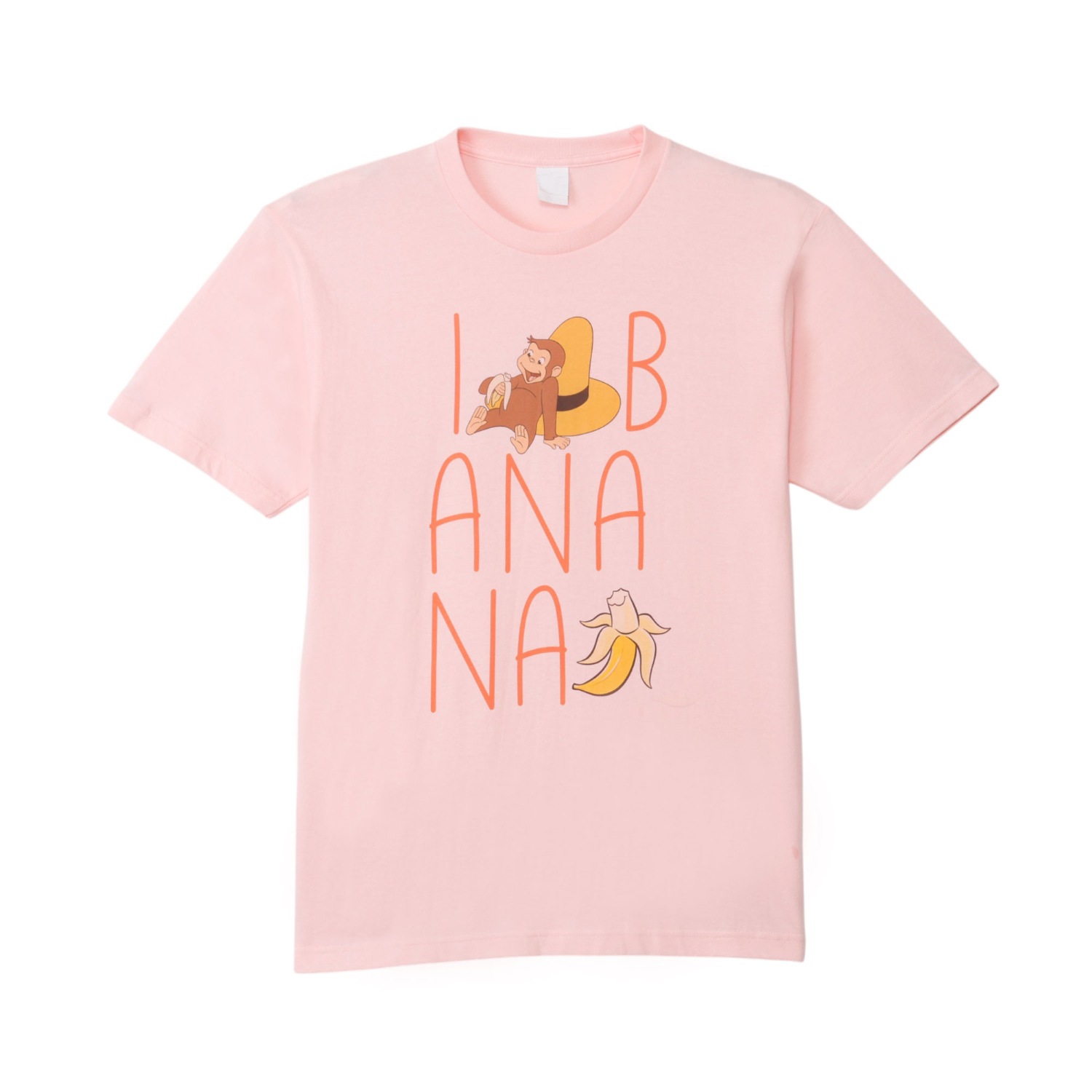 [公式]おさるのジョージ　Ｔシャツ　ジョージバナナ　キッズ120cm ／大人Lサイズ