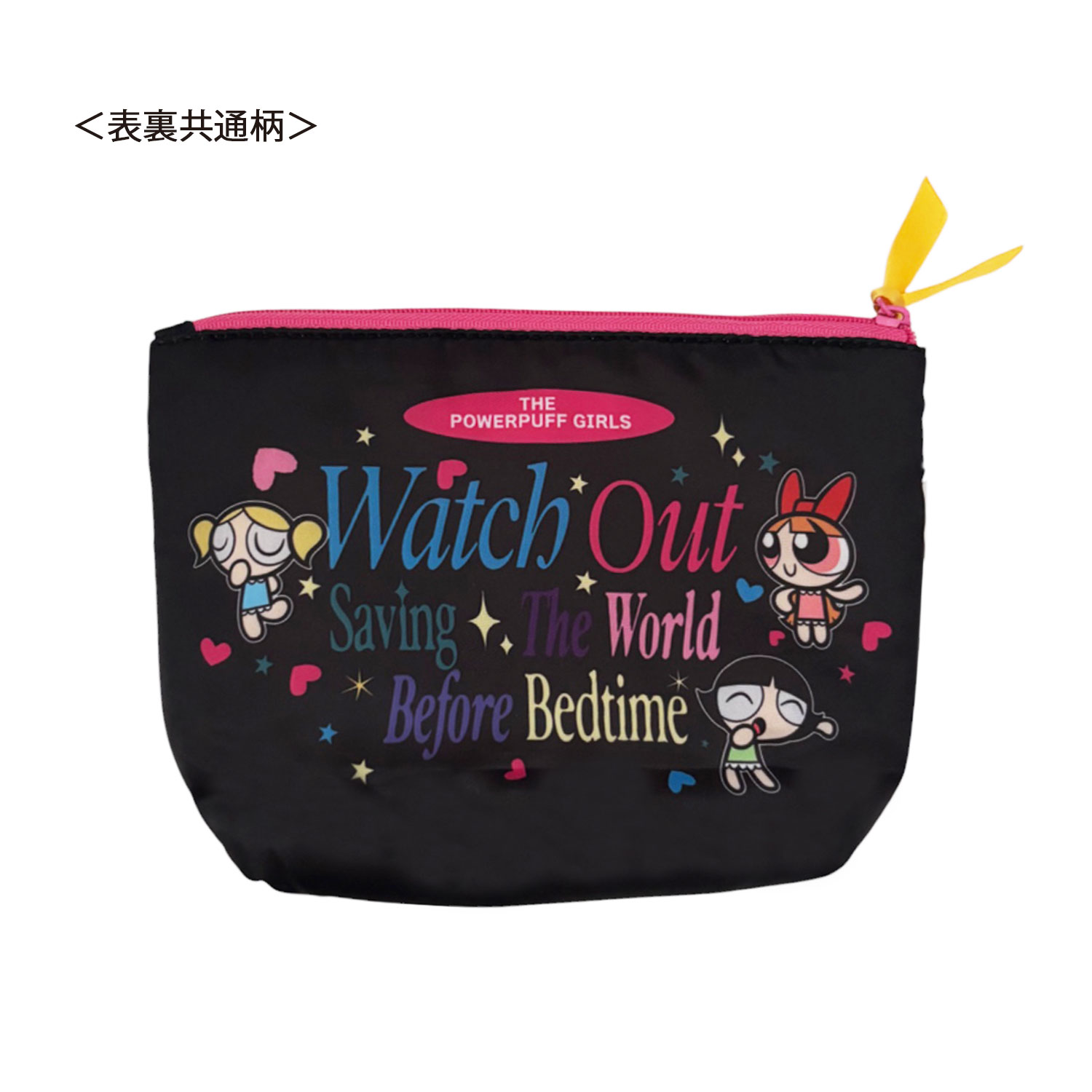 [公式] メーカー直営 パワーパフガールズ クッションポーチ ブラック