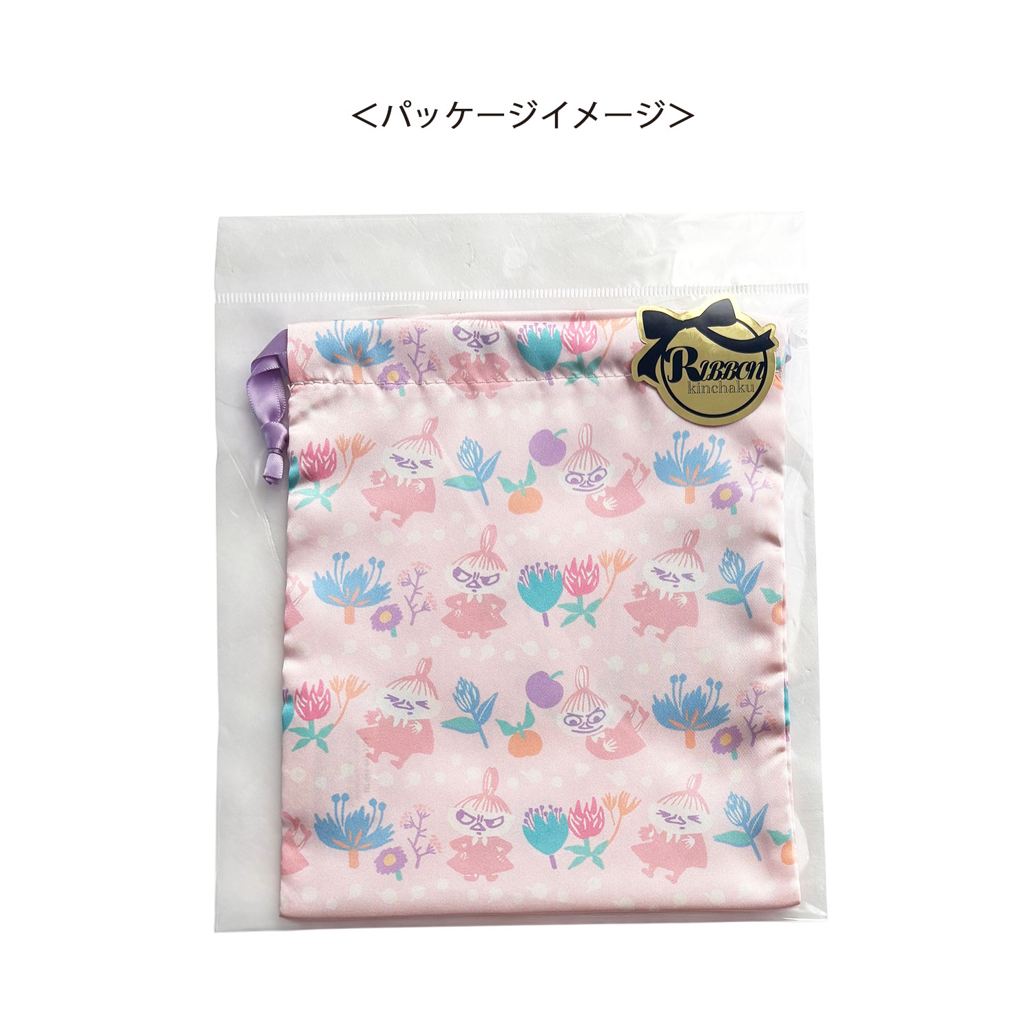 [公式] メーカー直営 ムーミン リボン巾着 パターン