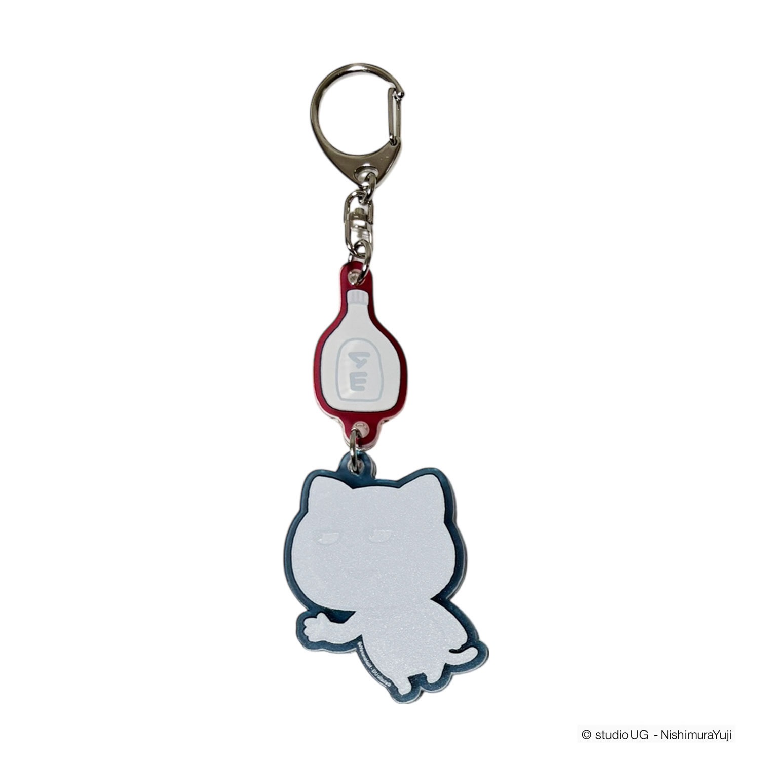 [公式] スタジオUG（にしむらゆうじ）2連アクリルキーホルダーわるめのねこ「ねぇちょっと」