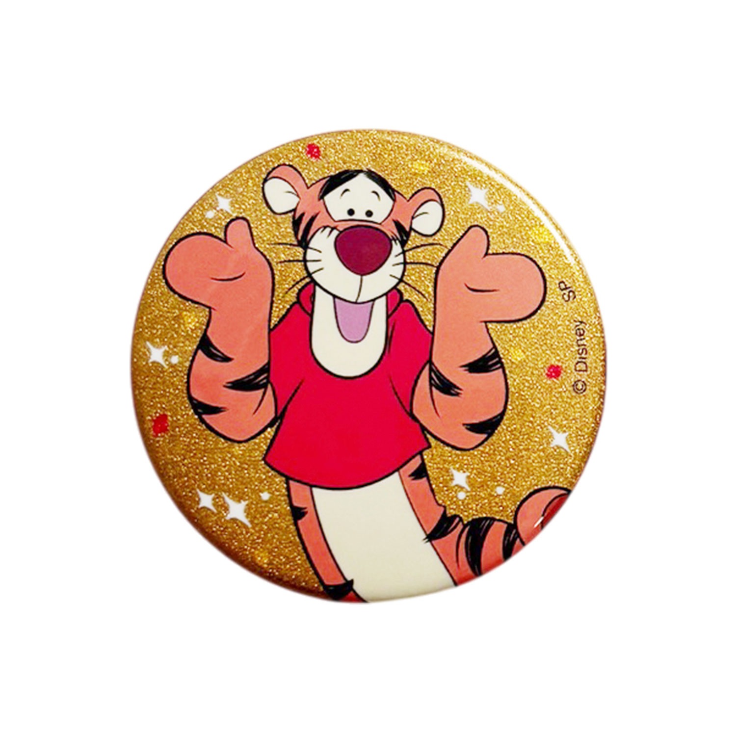 公式] メーカー直営 ディズニー くまのプーさん 缶バッジ 赤シャツ