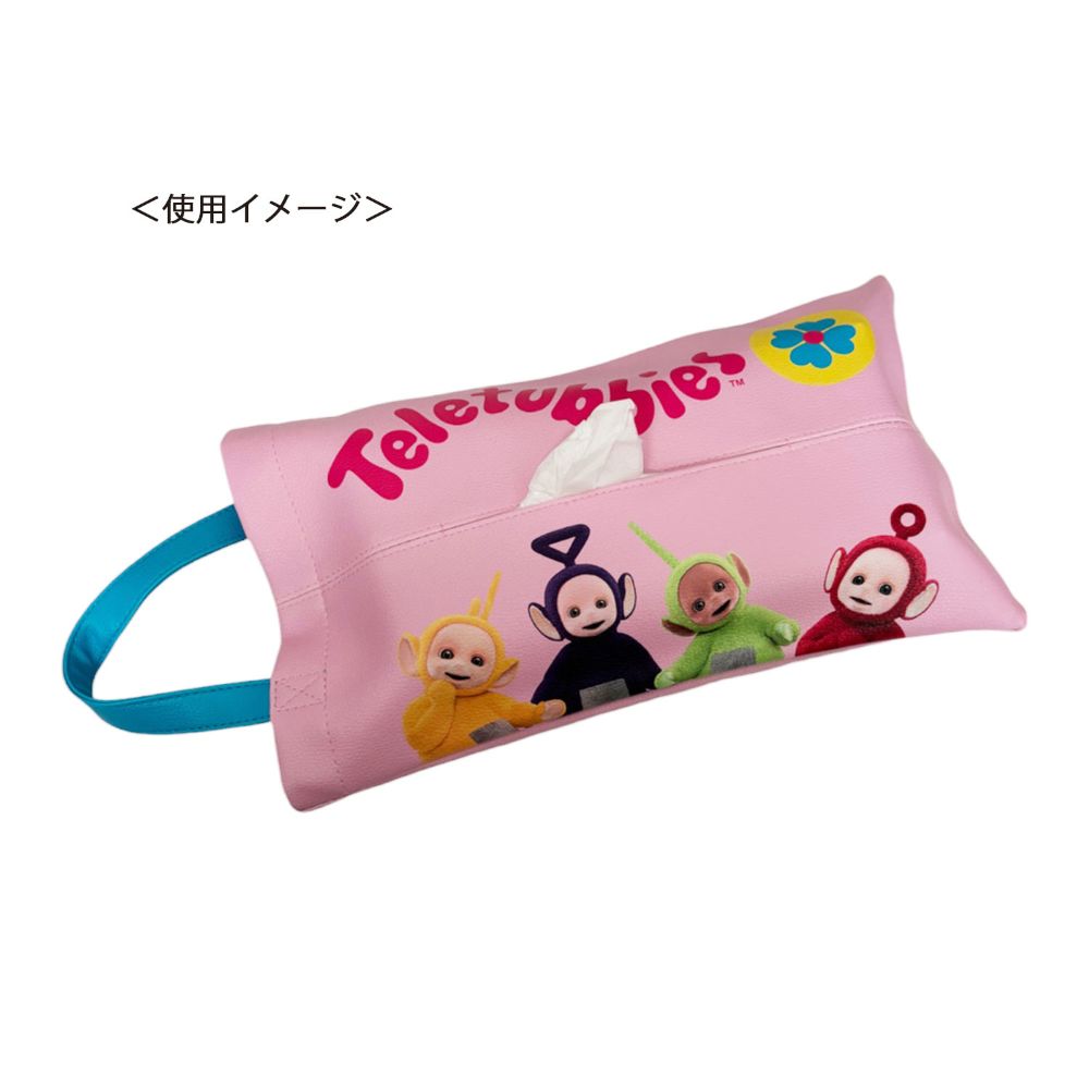 [公式]  合皮ティッシュケース  テレタビーズ　フラワー